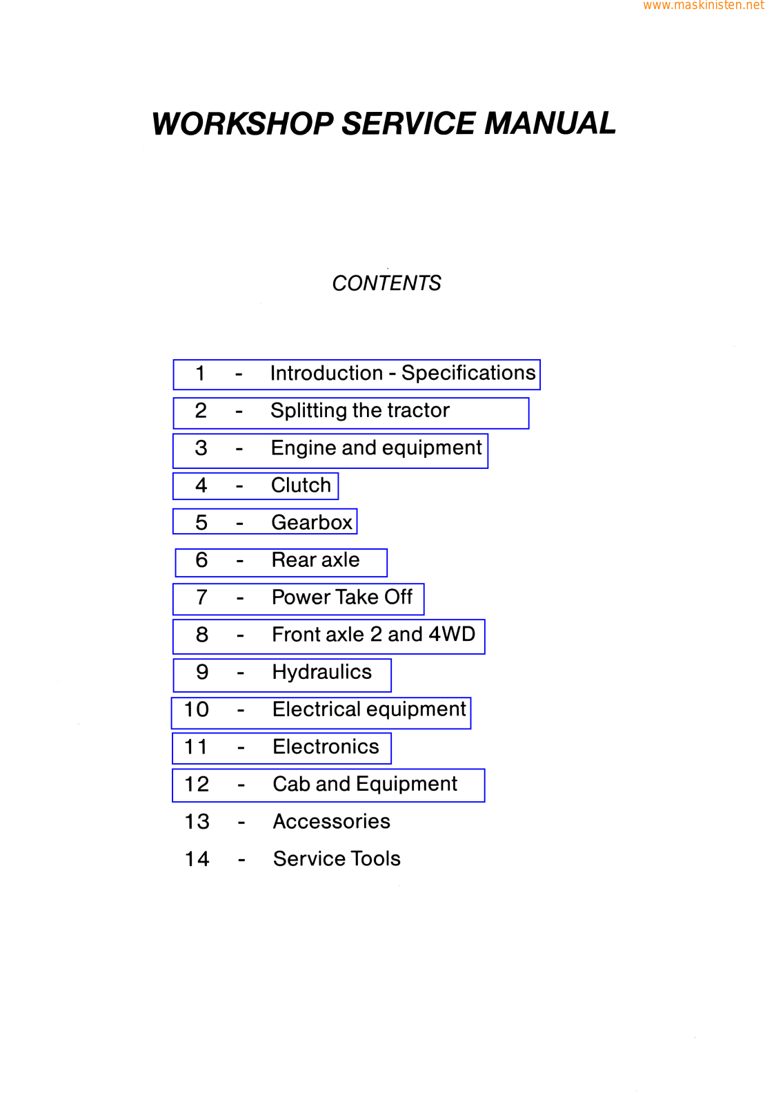 Ferguson 6100 Repair Manual