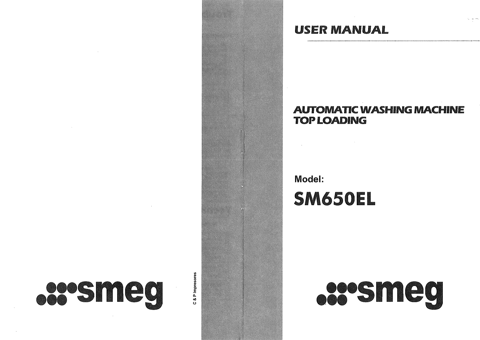 Smeg SM650EL User Manual