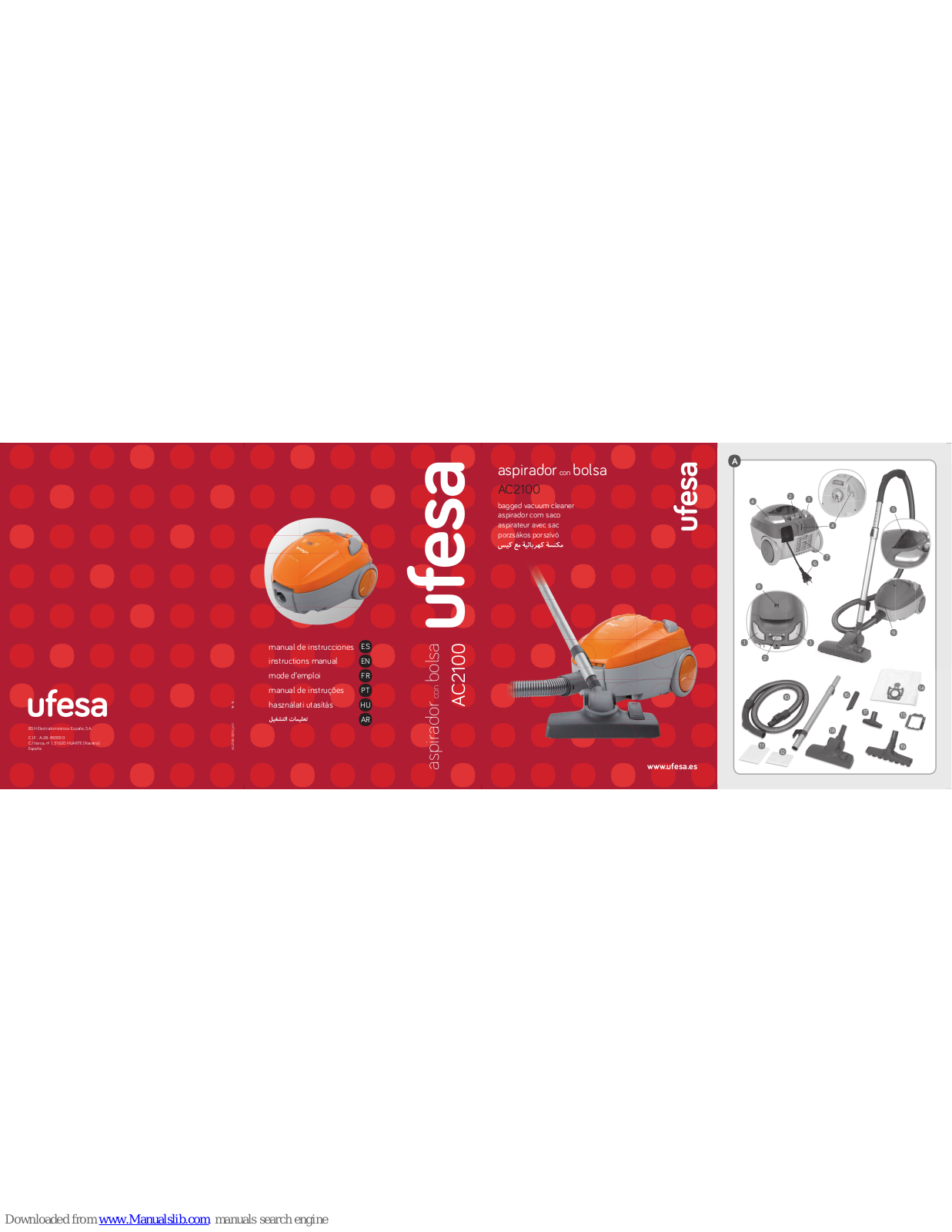 UFESA AC2100 Instruction Manual