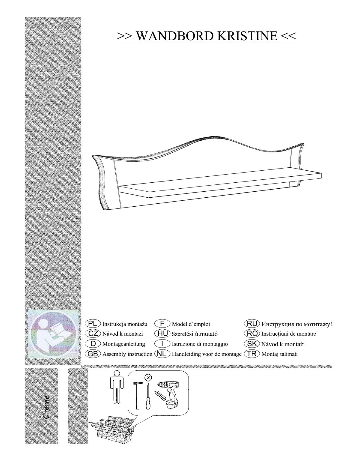 Home affaire Kristine Assembly instructions