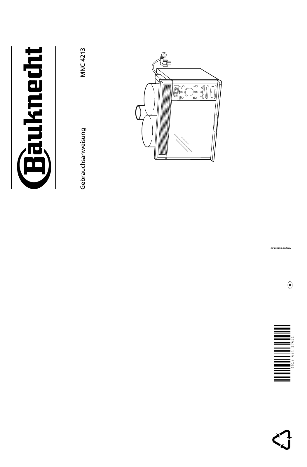 Whirlpool MNC 4213 /1 AV, MNC 4213/SW, MNC 4213/IN, MNC 4213/WS, MNC 4213/AV INSTRUCTION FOR USE