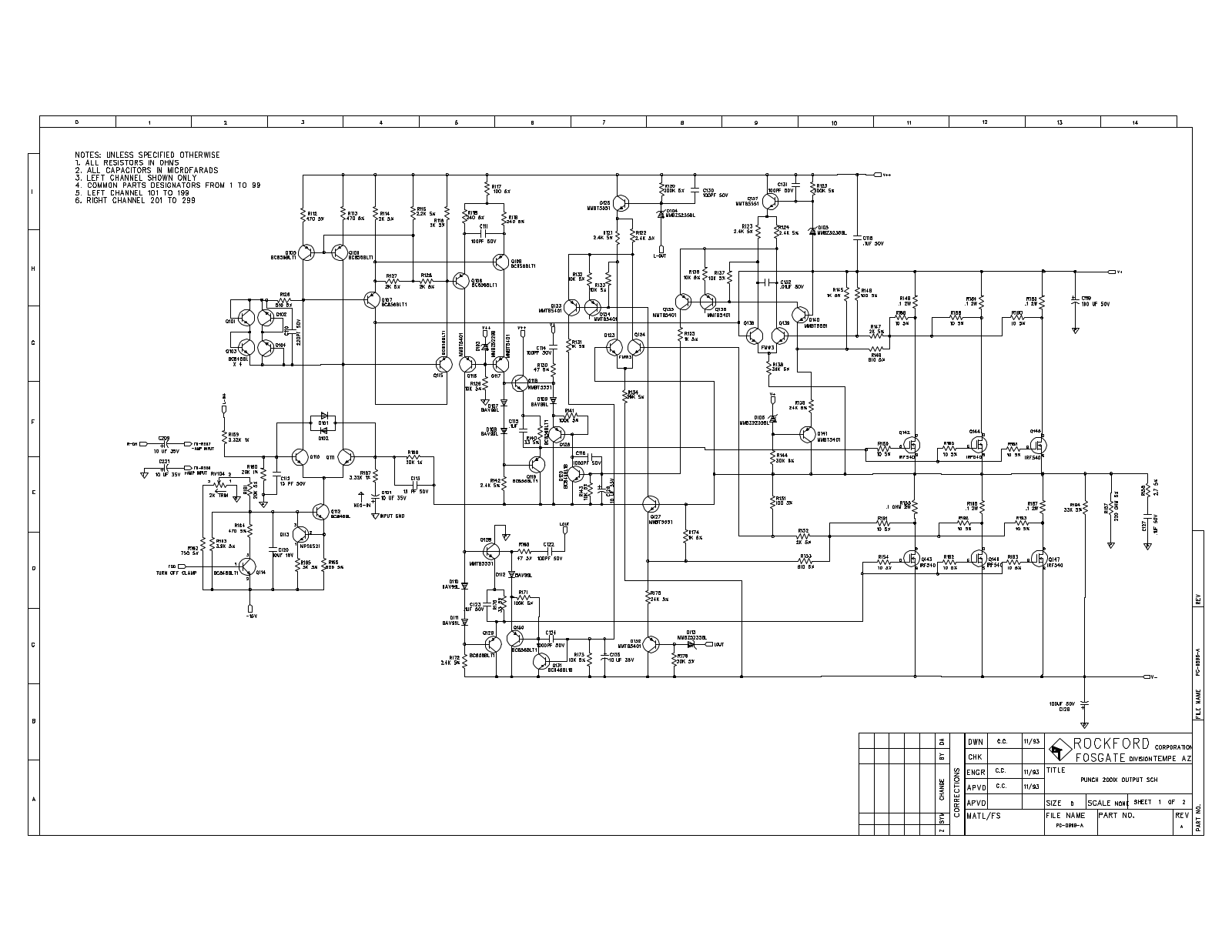 Rockford Fosgate Punch 200 Mk9 Schematic