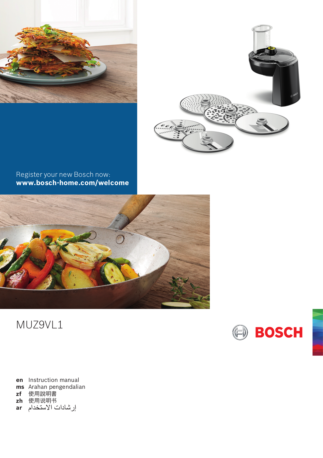 Bosch MUM9GX5S21 Instruction manual