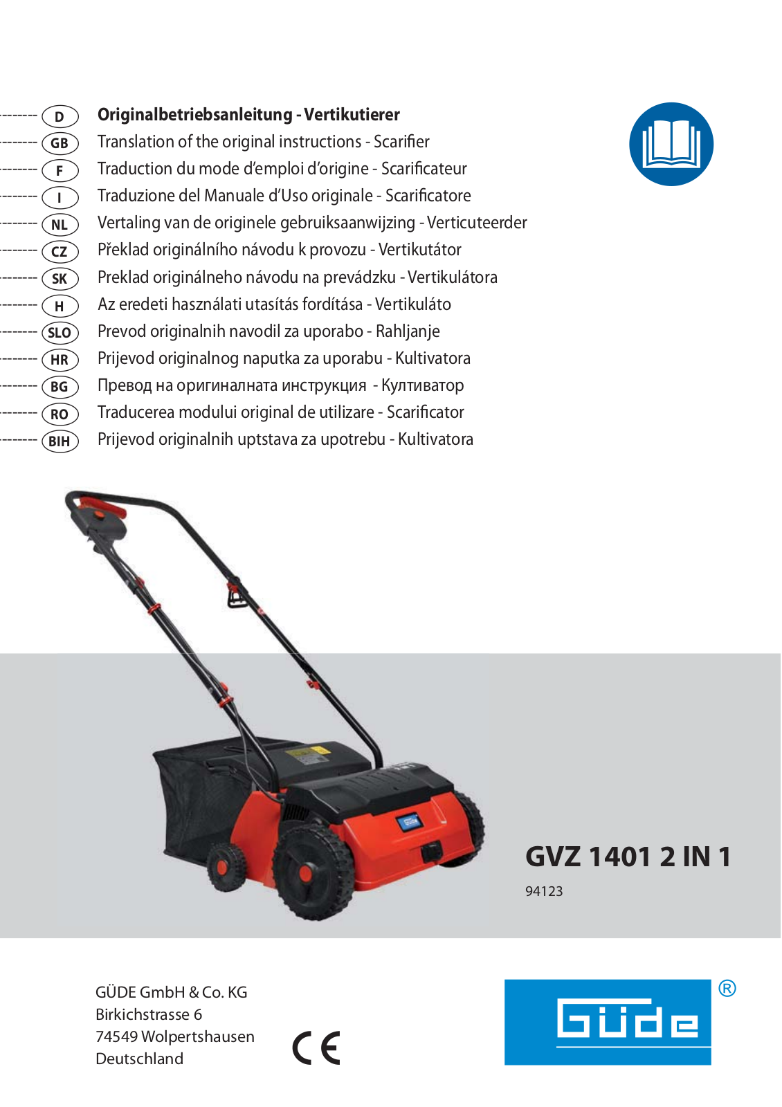 Güde GVZ 1401 User Manual