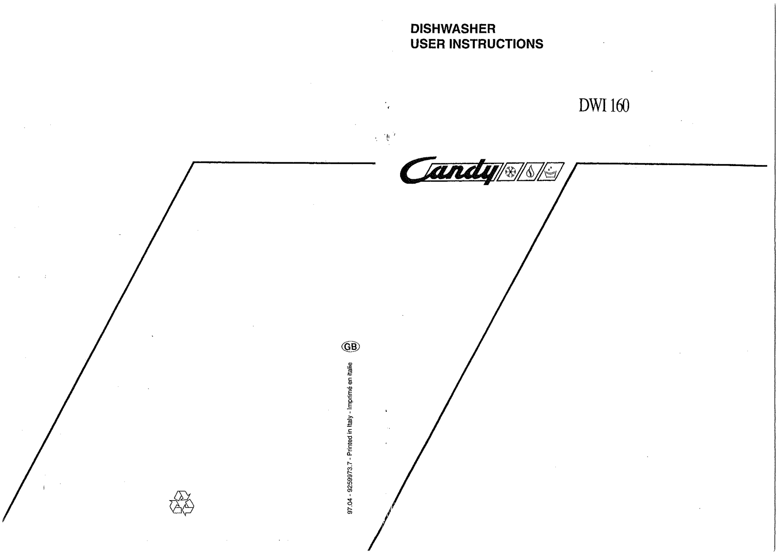 Candy DWI 160 User Manual