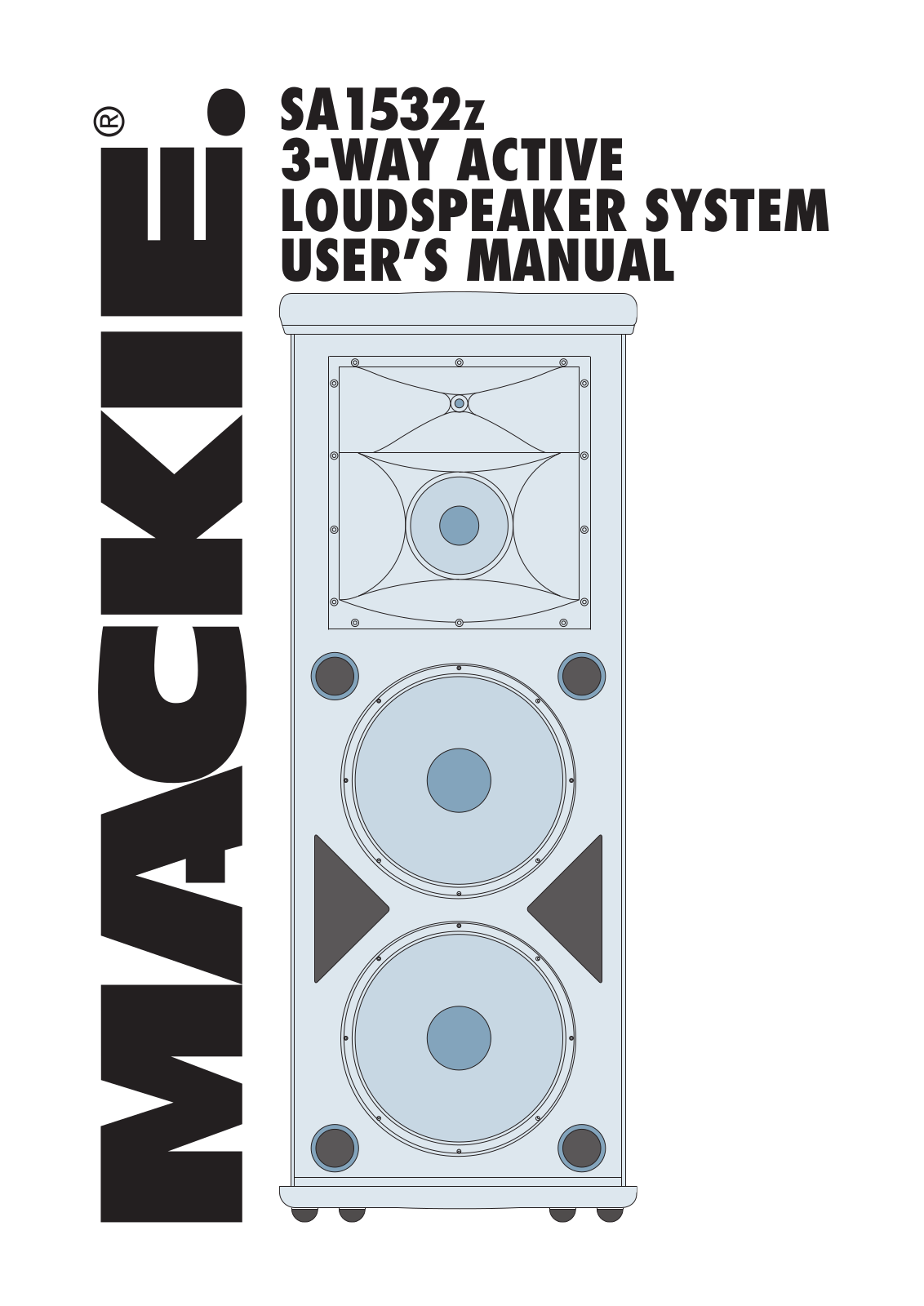 Mackie SA1532Z User Manual