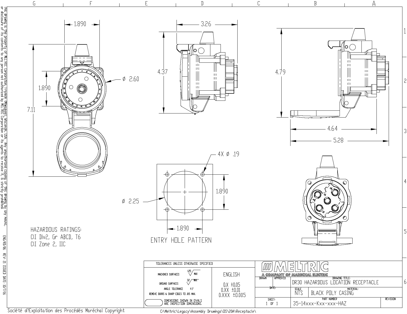 Meltric 35-14xxx-Kxx-xxx-HAZ Reference Drawing