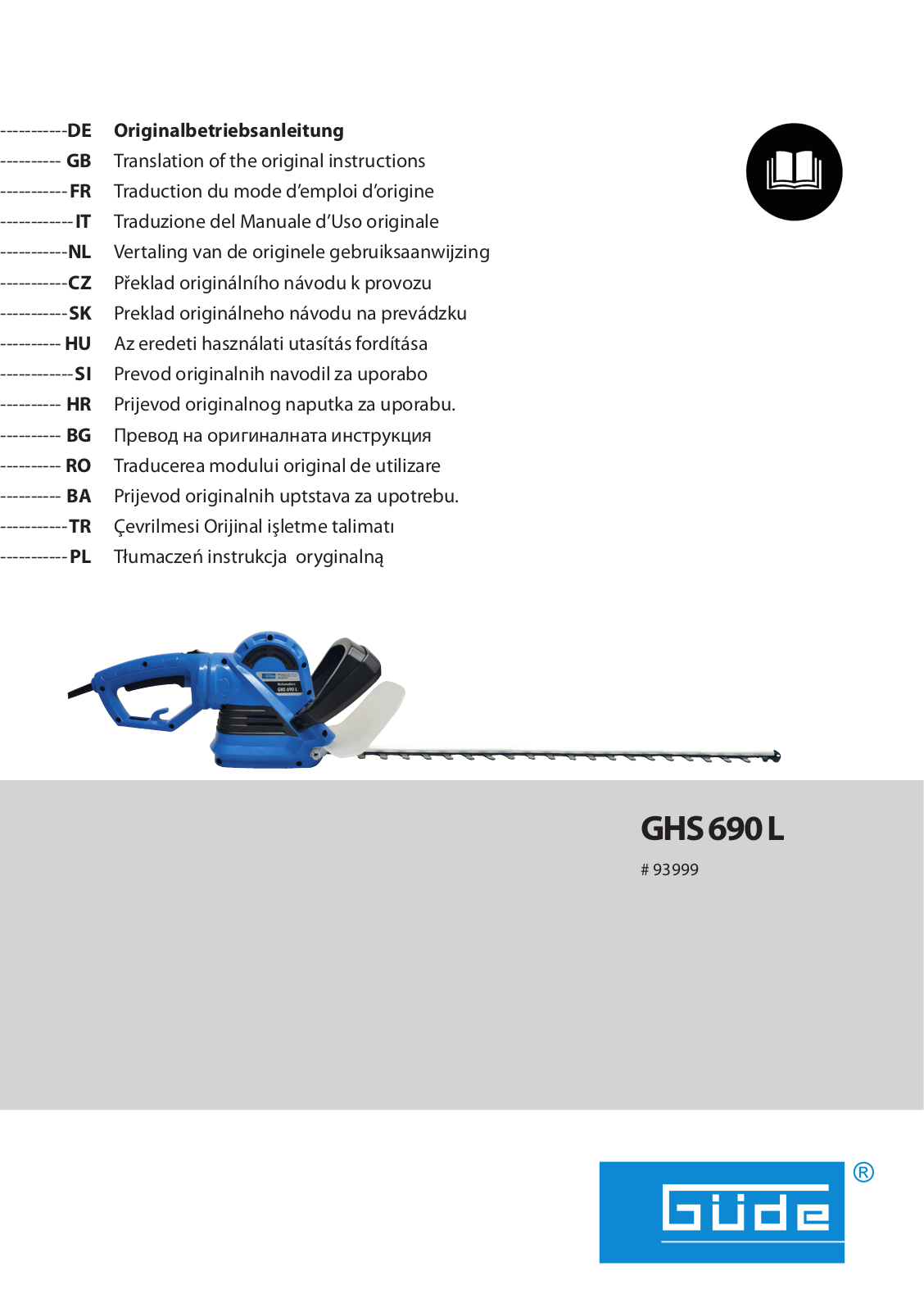 Güde GHS 690 L User Manual