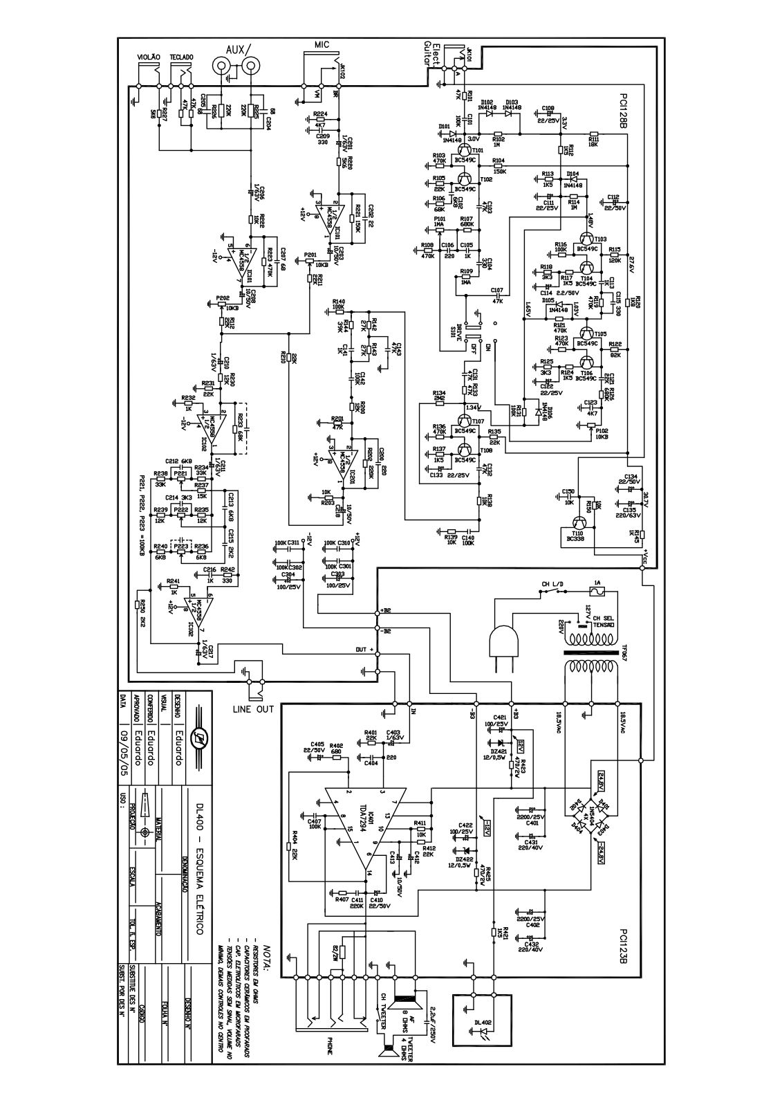 FRAHM DL400 Schematic - ManualMachine.com