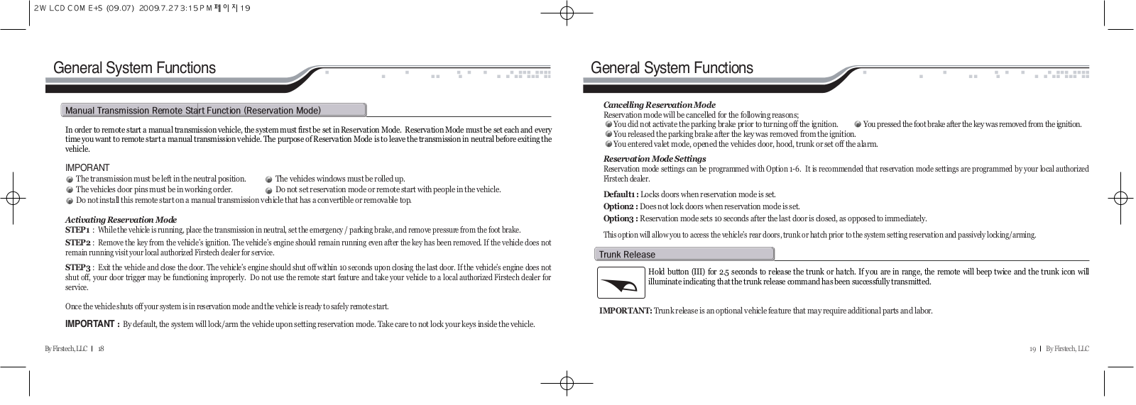 SEGI JR703A433 User Manual