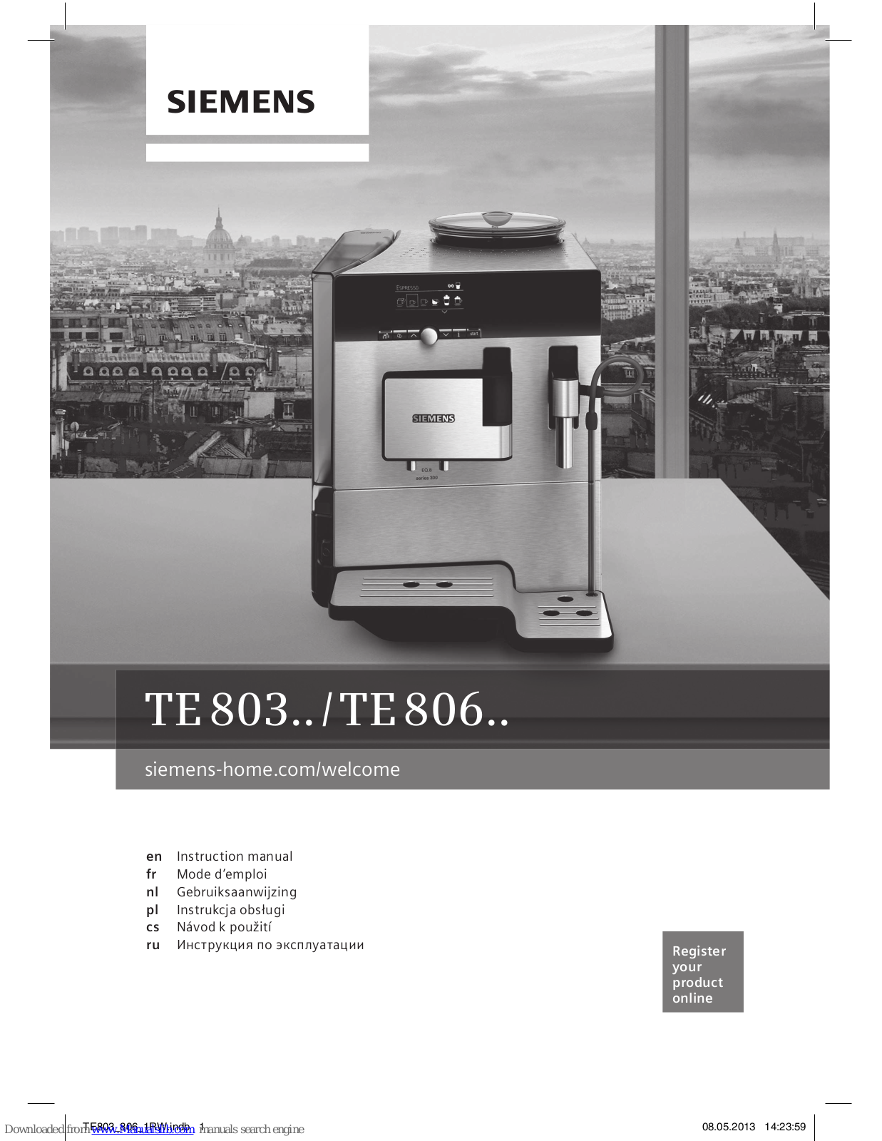 Siemens TE 803 SERIES,TE 806 SERIES Instruction Manual