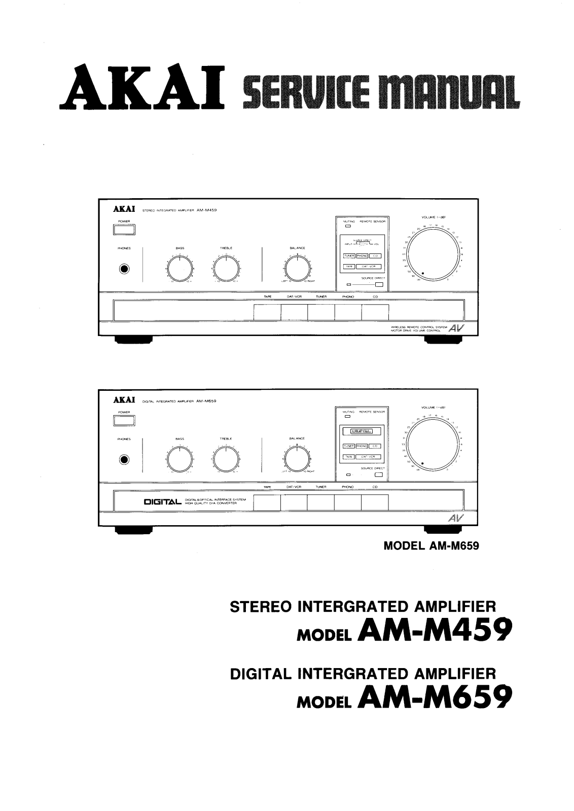 Akai AMM-459, AMM-659 Service manual