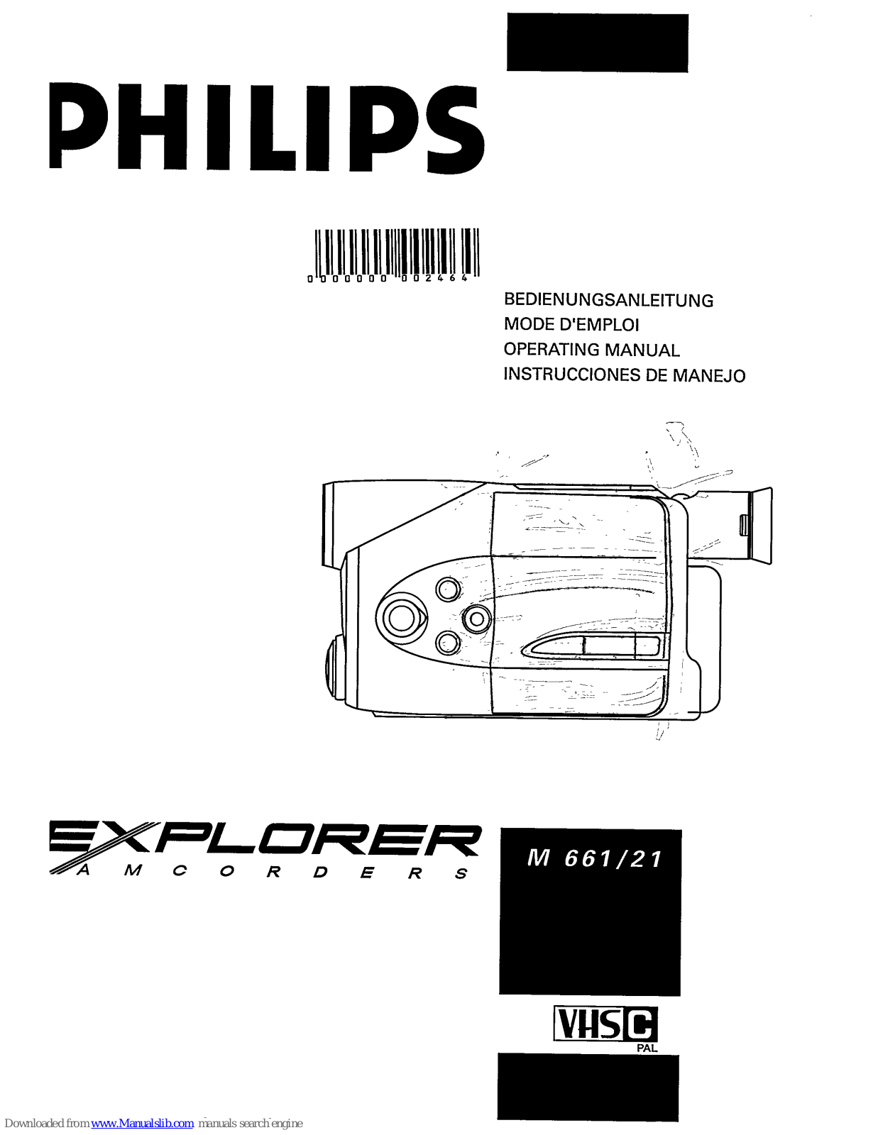 Philips Explorer M 661/21 Operating Manual