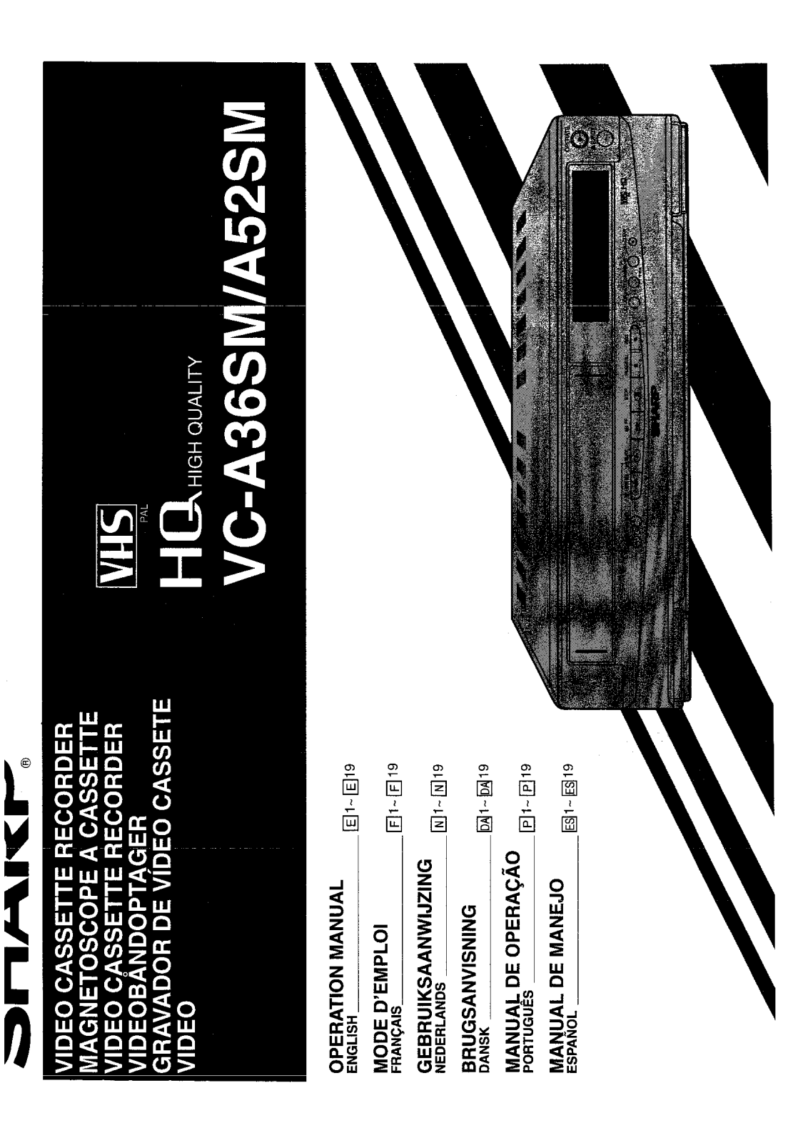 Sharp VC-A36SM, VC-A52SM User Manual