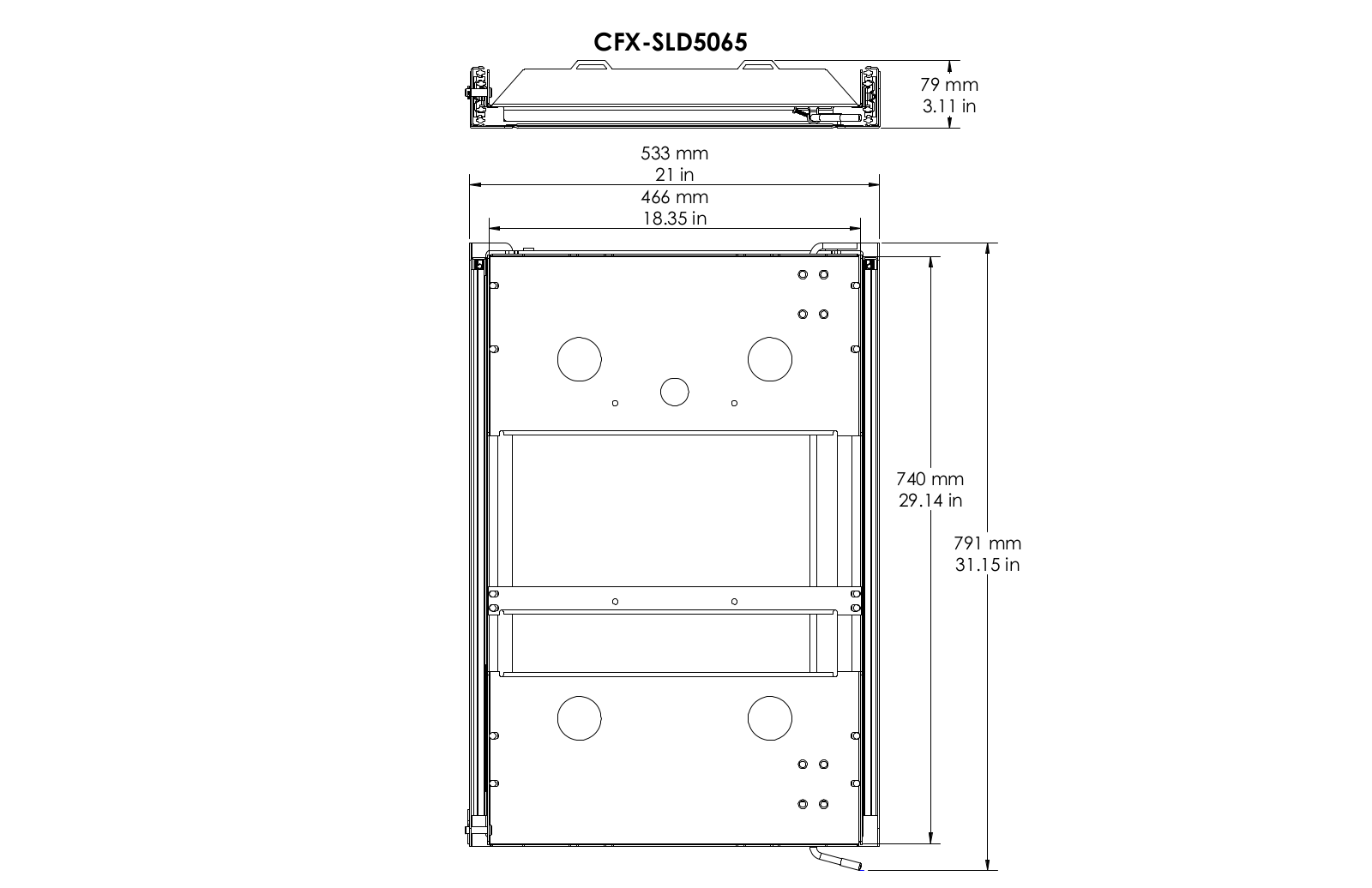 Dometic CFX-SLD5065 Specifications Sheet