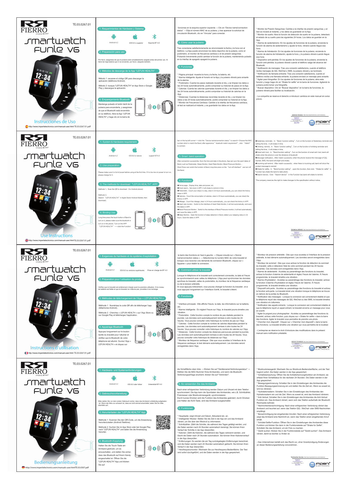 imperii electronics SmartWatch Fable VG Instruction Manual