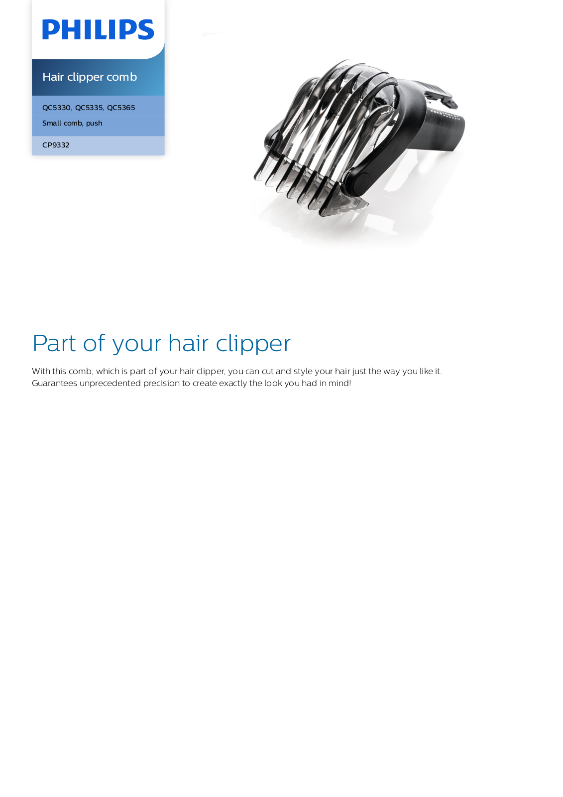 Philips CP9332/01 leaflet - ManualMachine.com