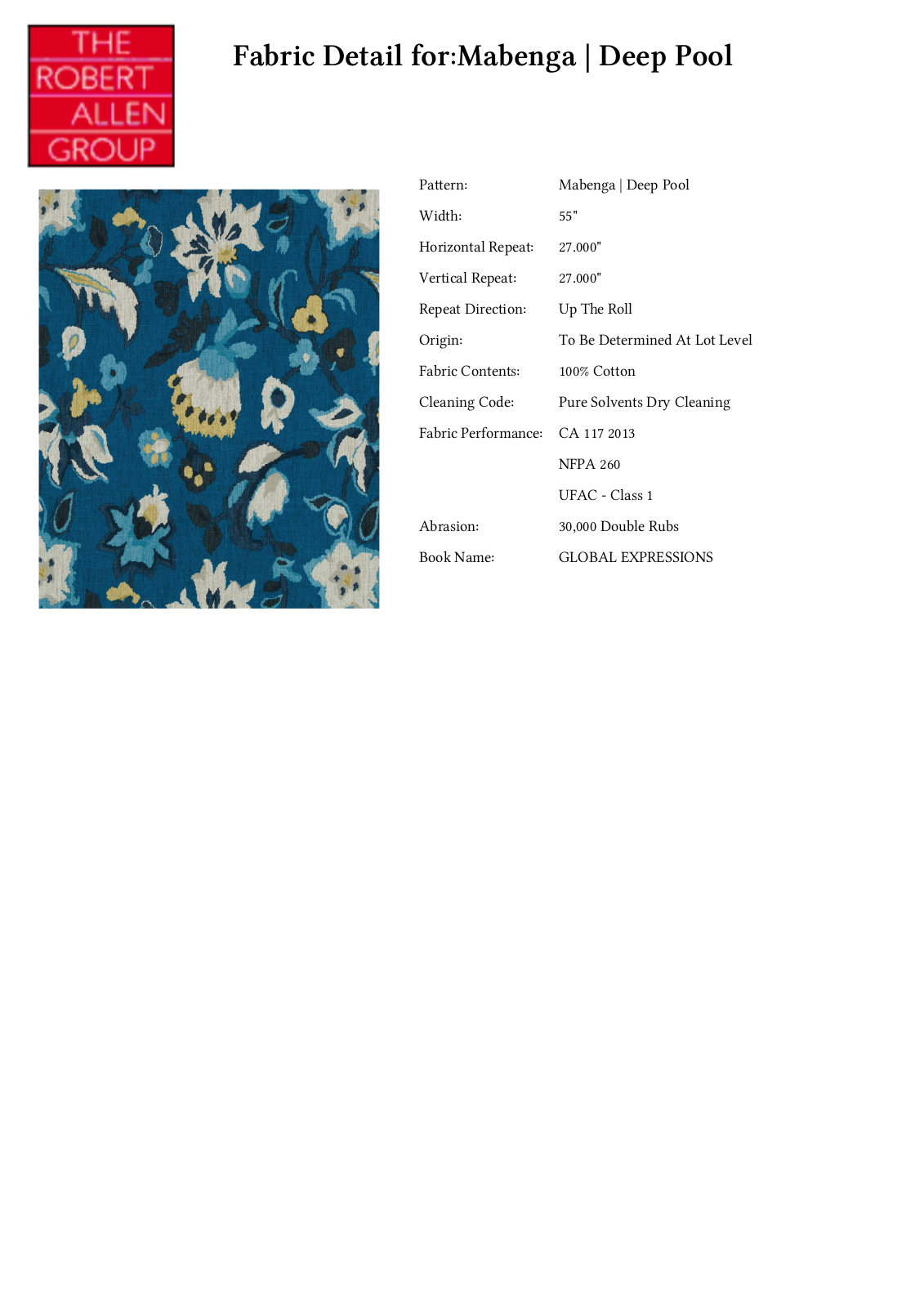 Robert Allen RALF1603 Specifications - ManualMachine.com