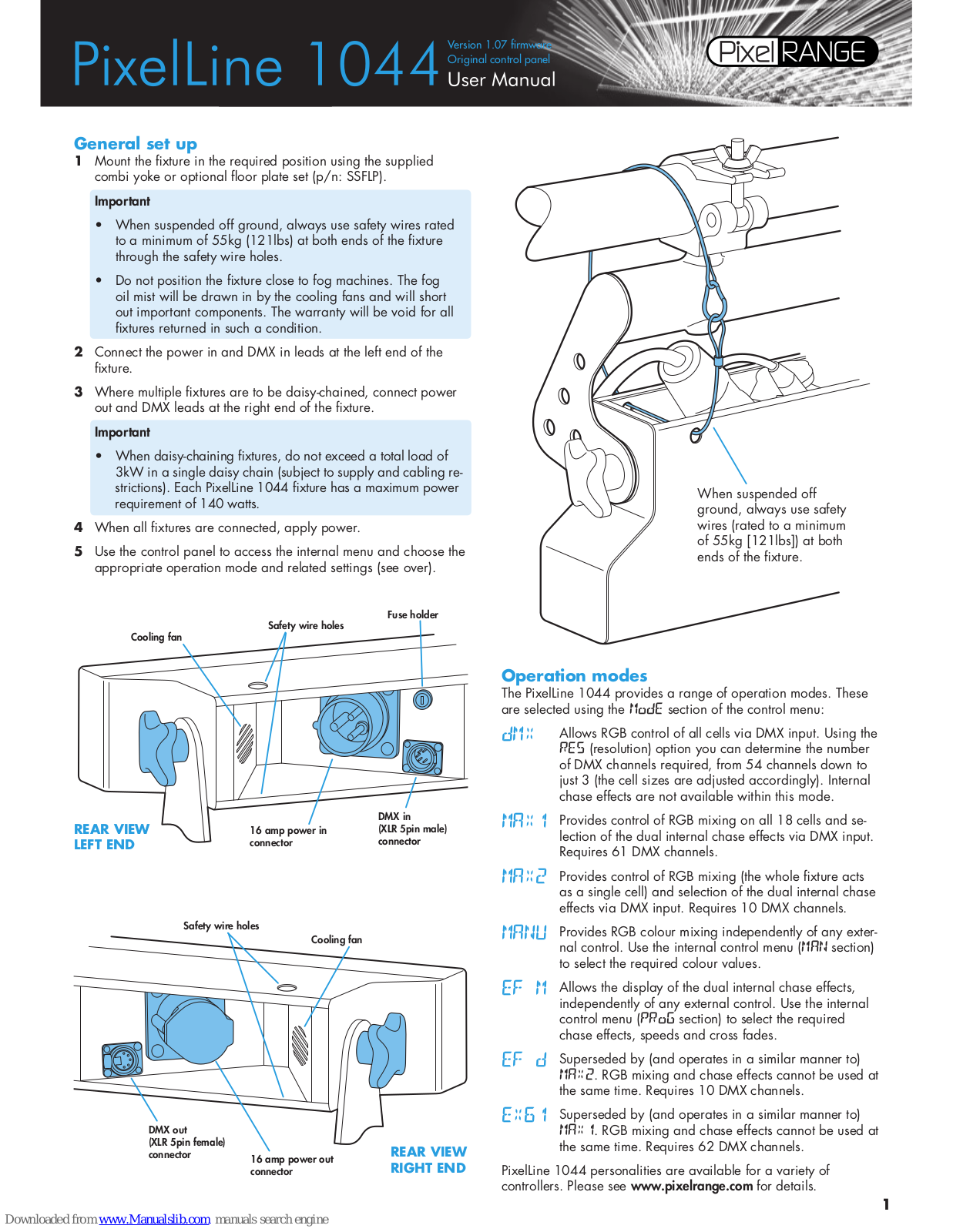 PixelRange pixelline 1044 User Manual - ManualMachine.com