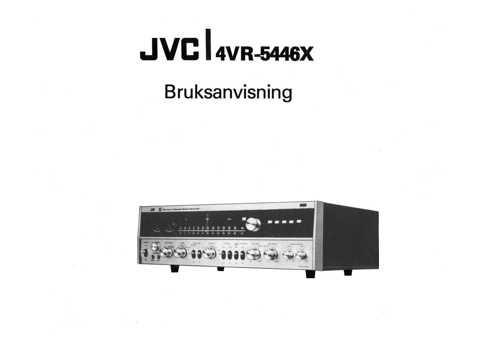 Jvc 4VR-5446-X Owners Manual