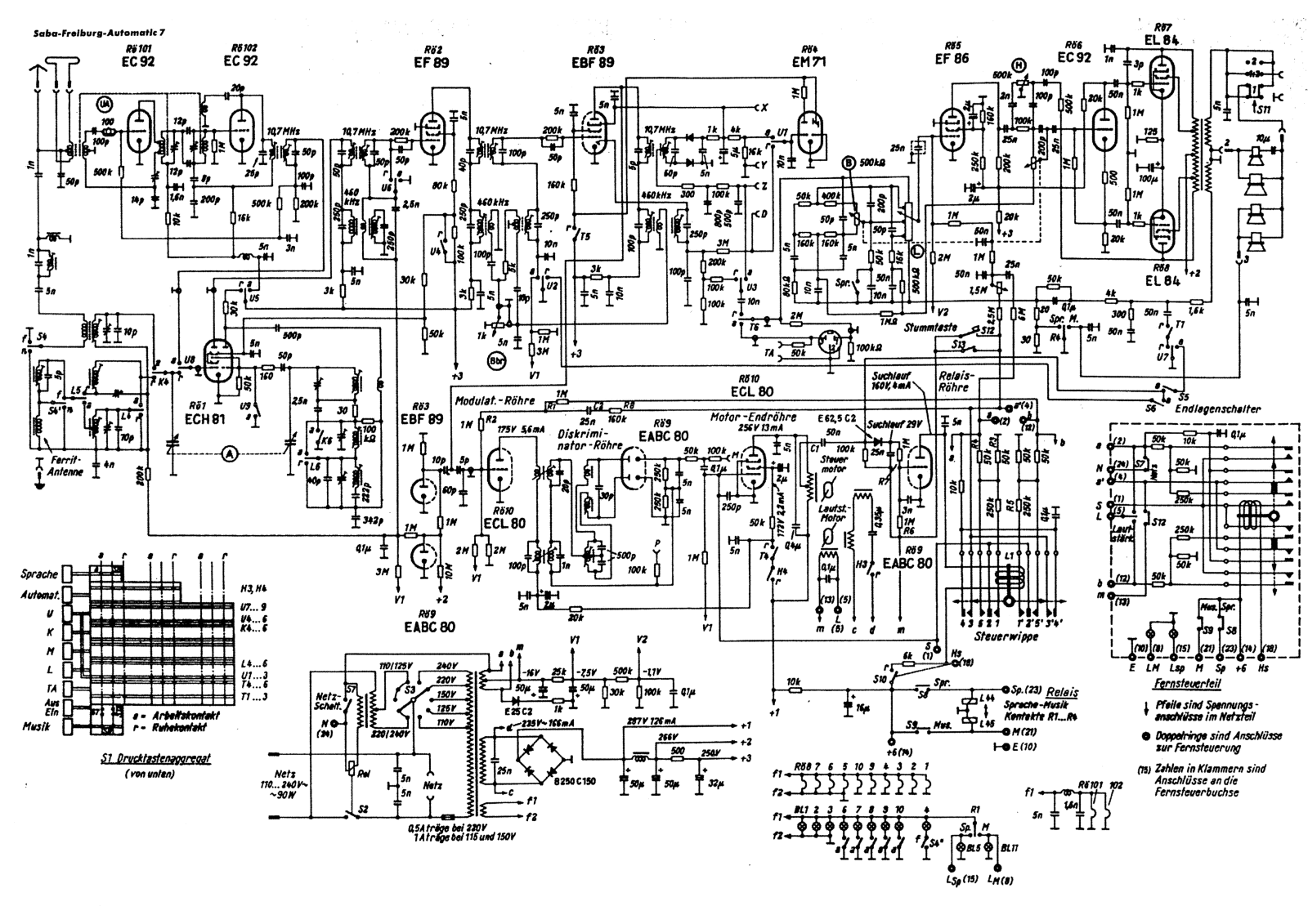 Saba Freiburg-Automatic-7 Schematic