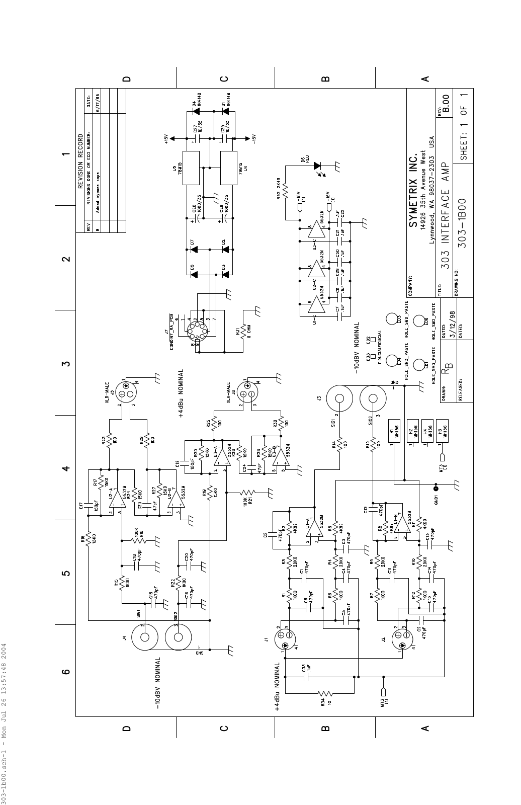 Symetrix 303 Schematic