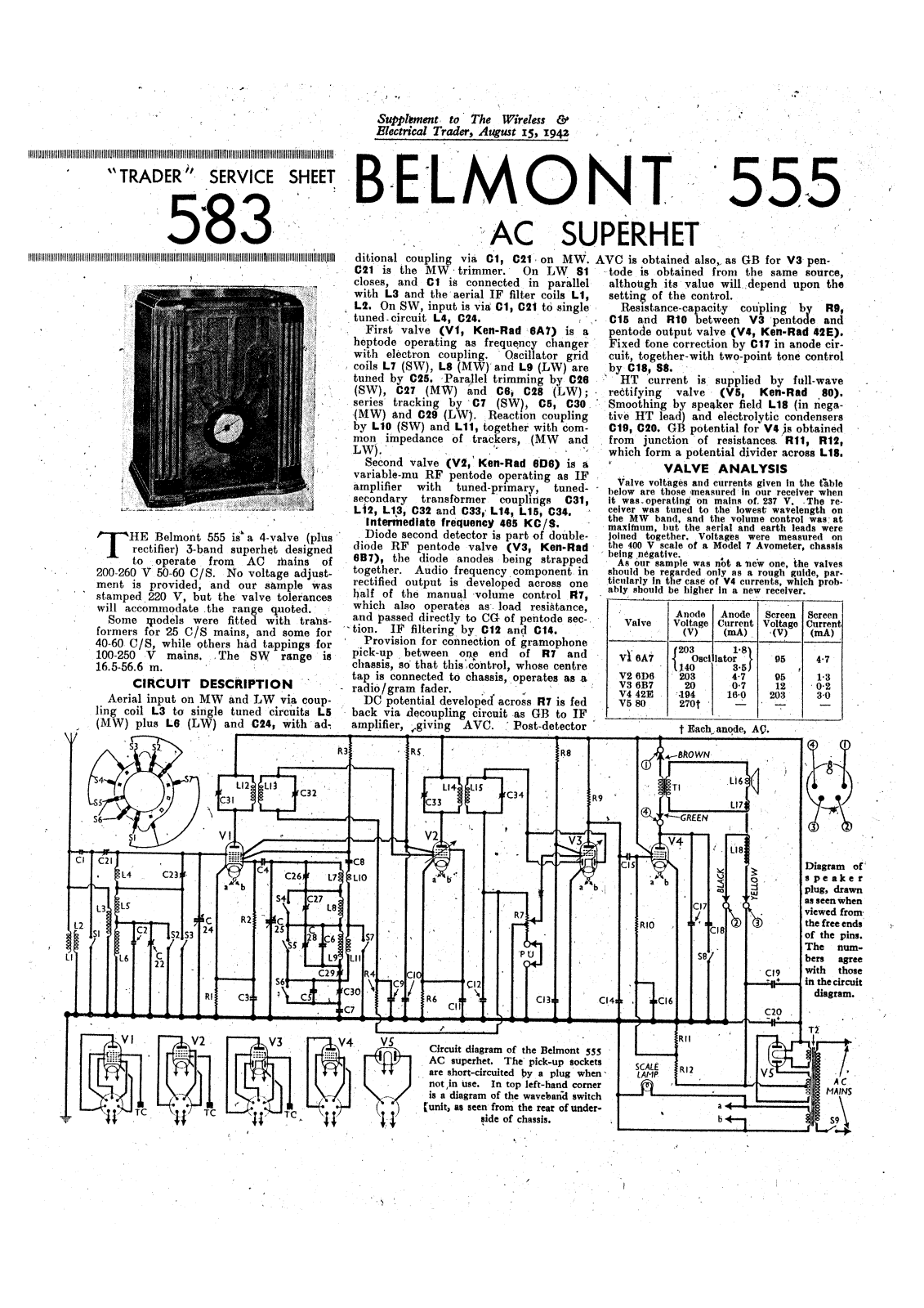 Belmont 555 schematic - ManualMachine.com