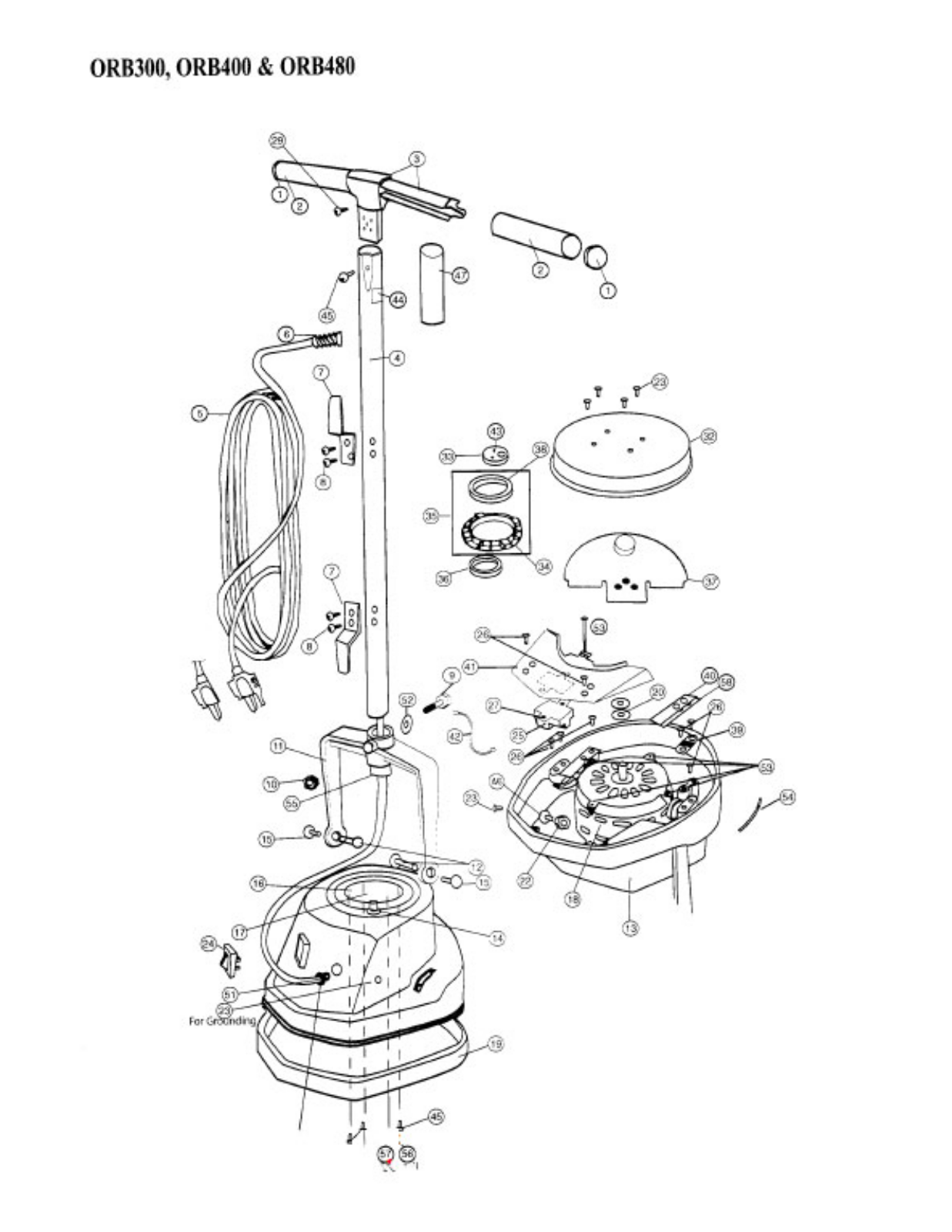 Oreck Orb300, Orb400, Orb480 Owner's Manual