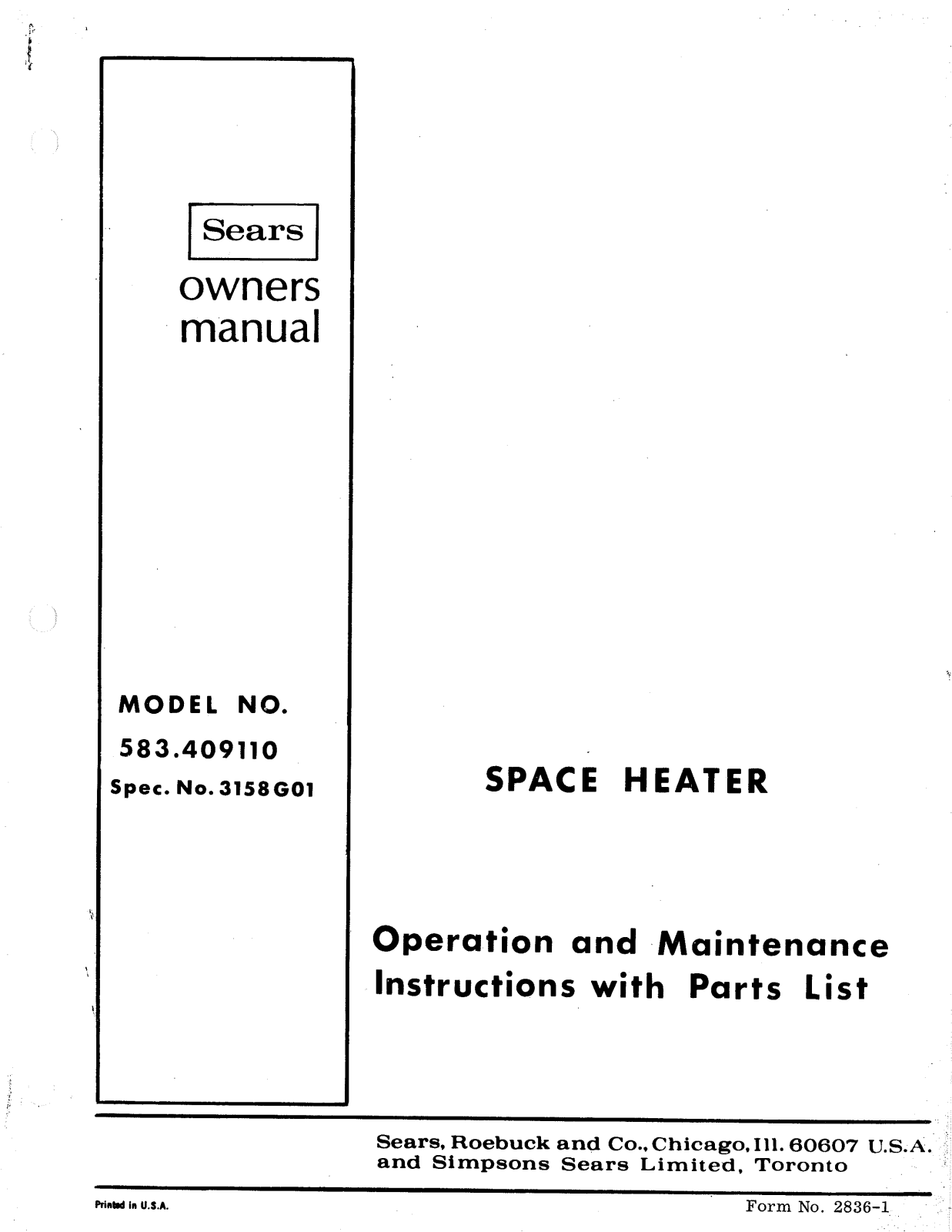 Desa Tech 409110 Owner's Manual