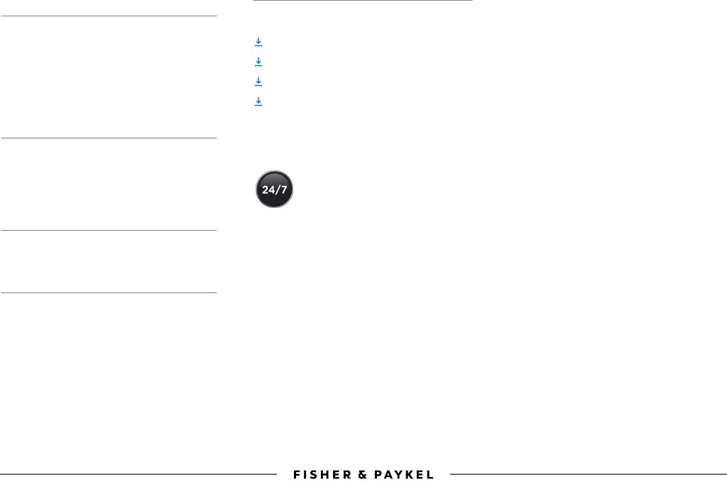 Fisher & Paykel WB30SDEI1 PRODUCT SPECIFICATIONS