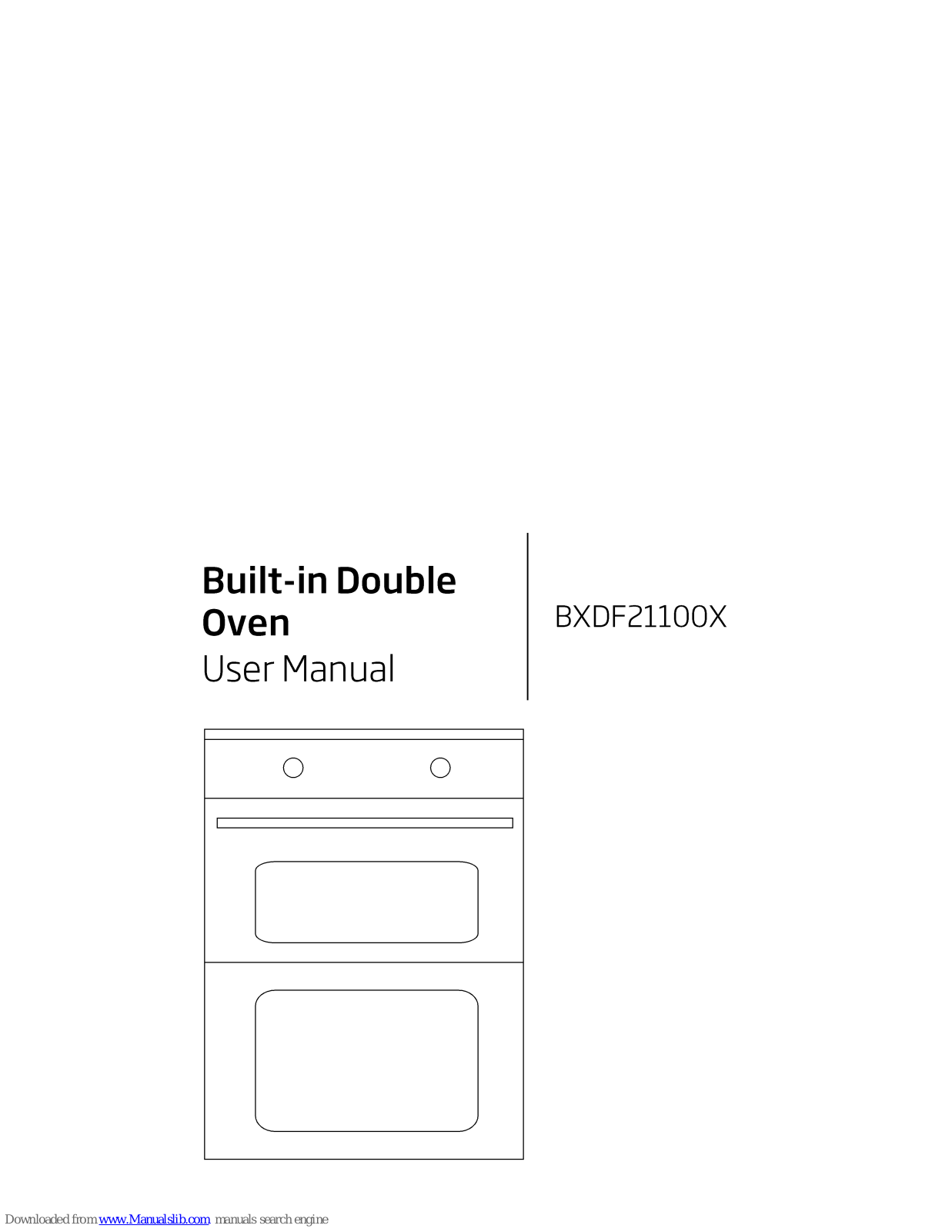 Beko BXD21100X User Manual