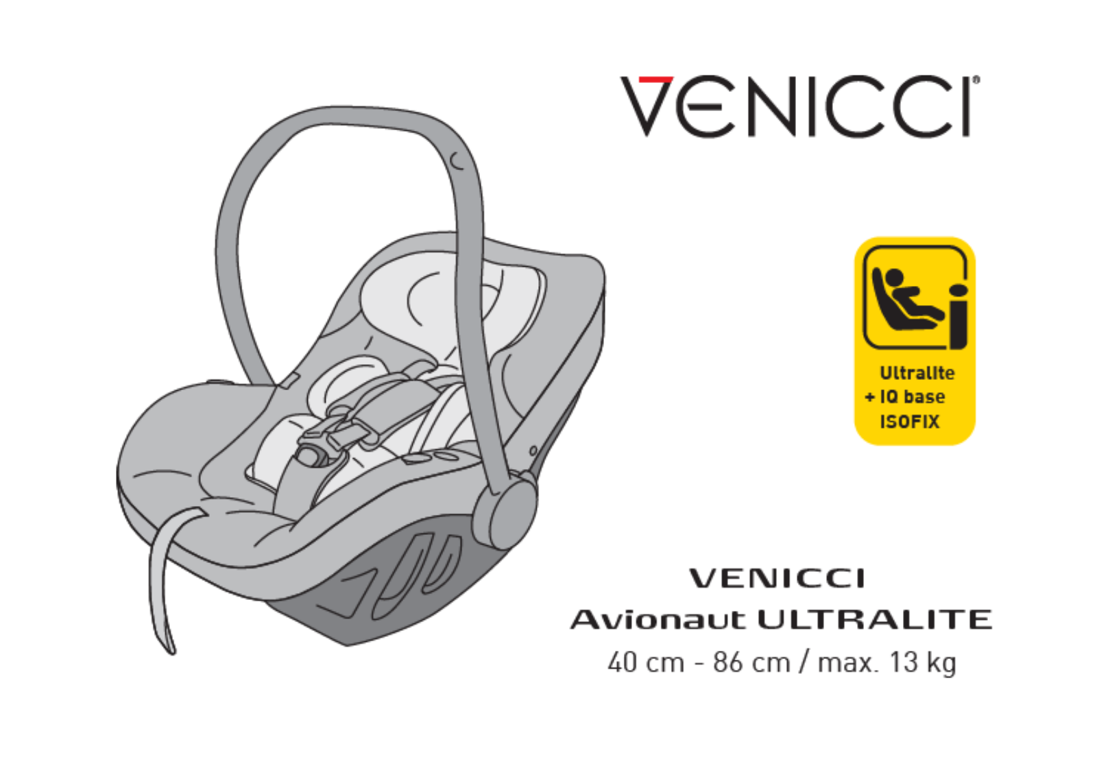 Venicci Avionaut ULTRALITE User Manual & Warranty