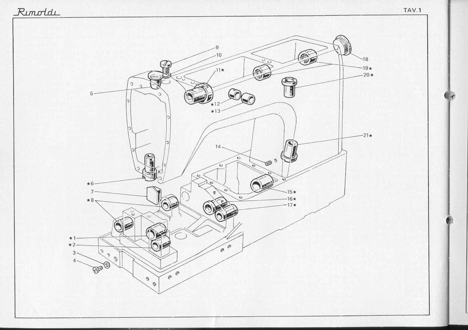 Rimoldi 267-42-1MK-01 Parts List