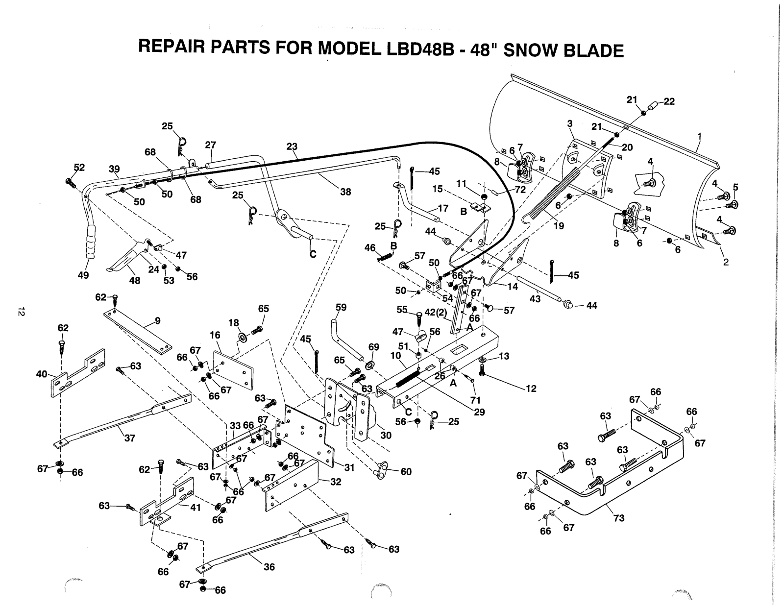 AYP LBD48B Parts List