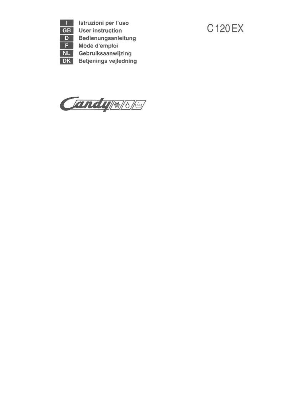 CANDY C120 EX User Manual