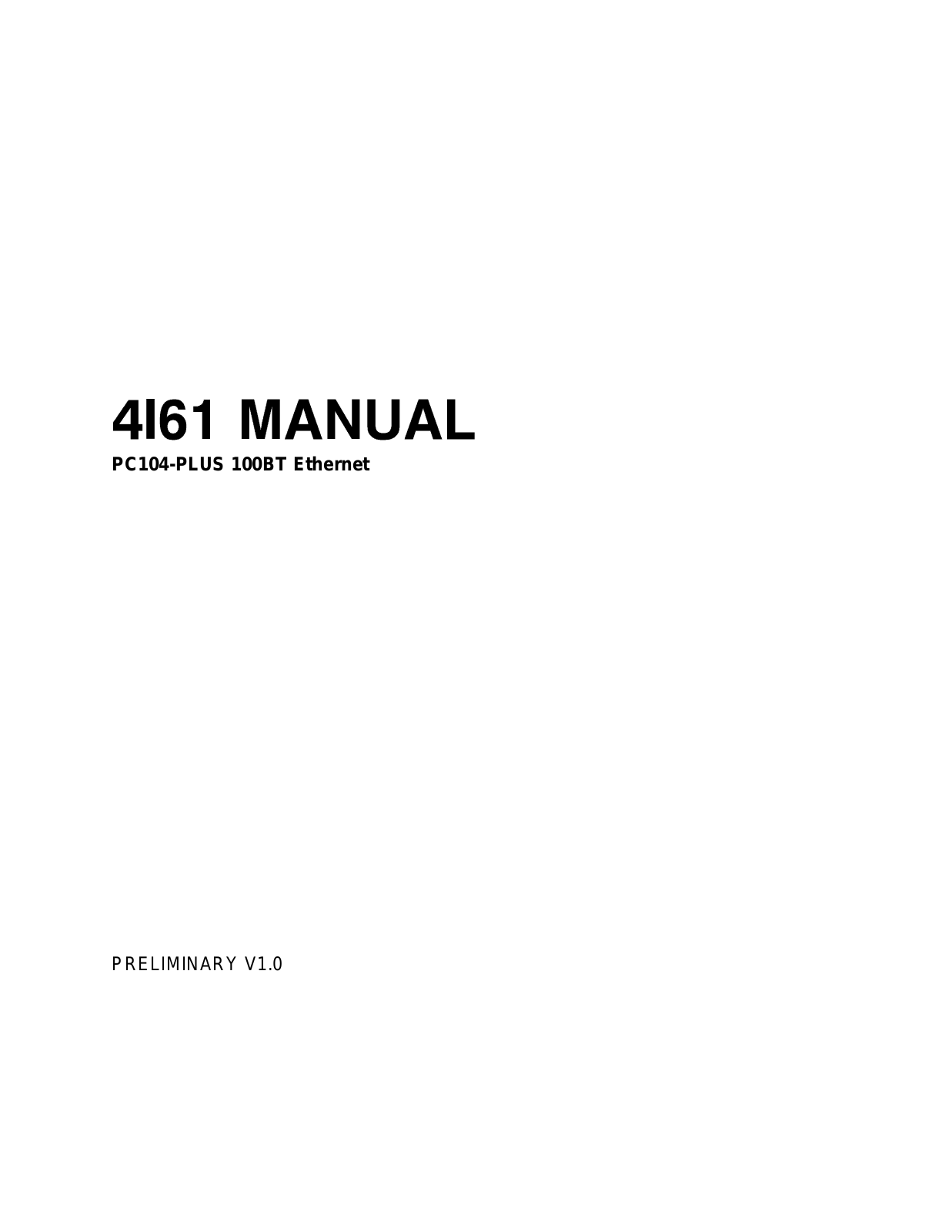 Mesa 4I61 User Manual