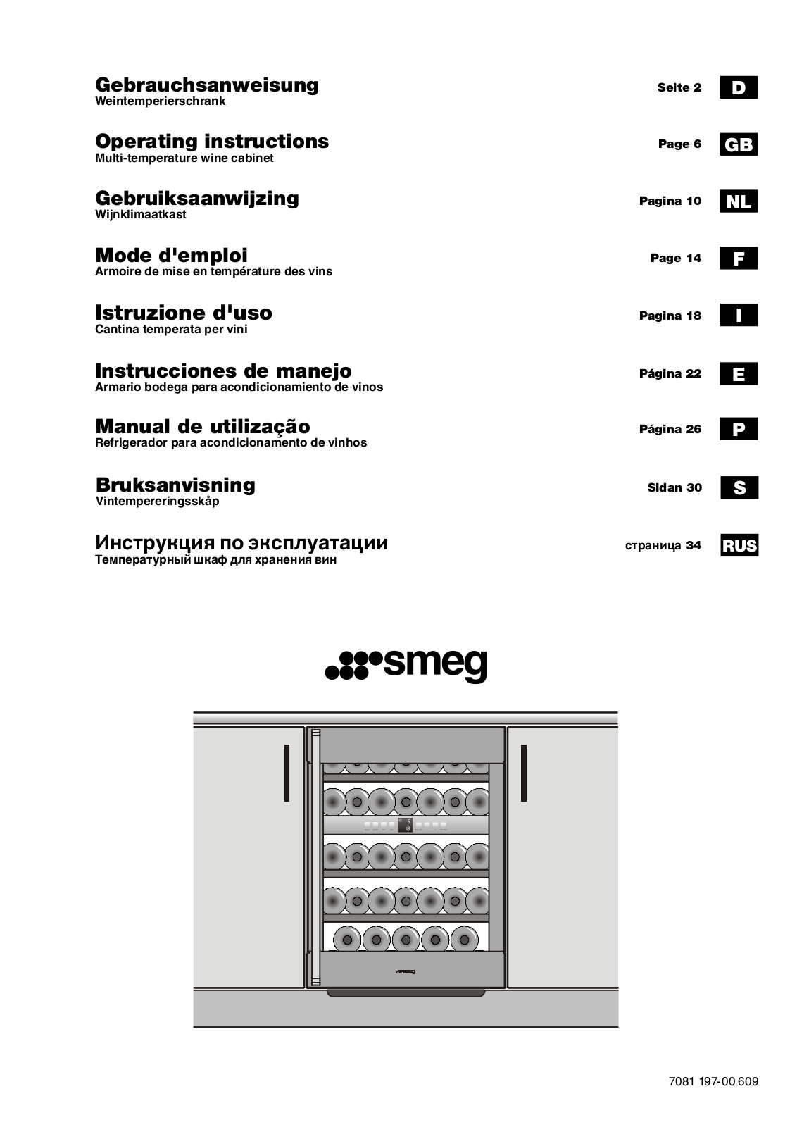 Smeg CVI38X User Manual