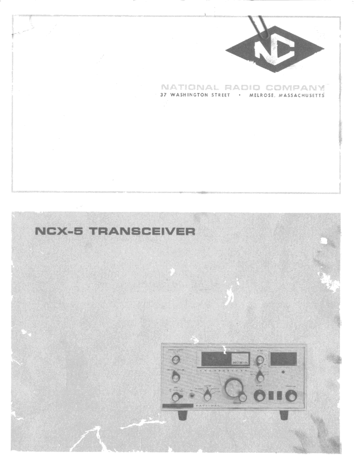 NATIONAL RADIO NCX-5 User Manual