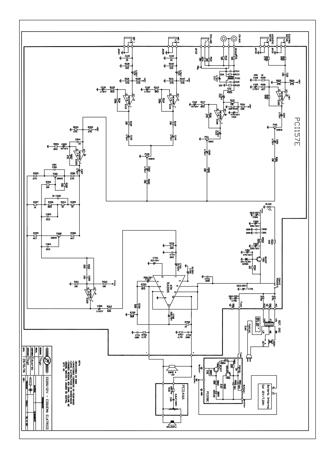 FRAHM SS200 Schematic