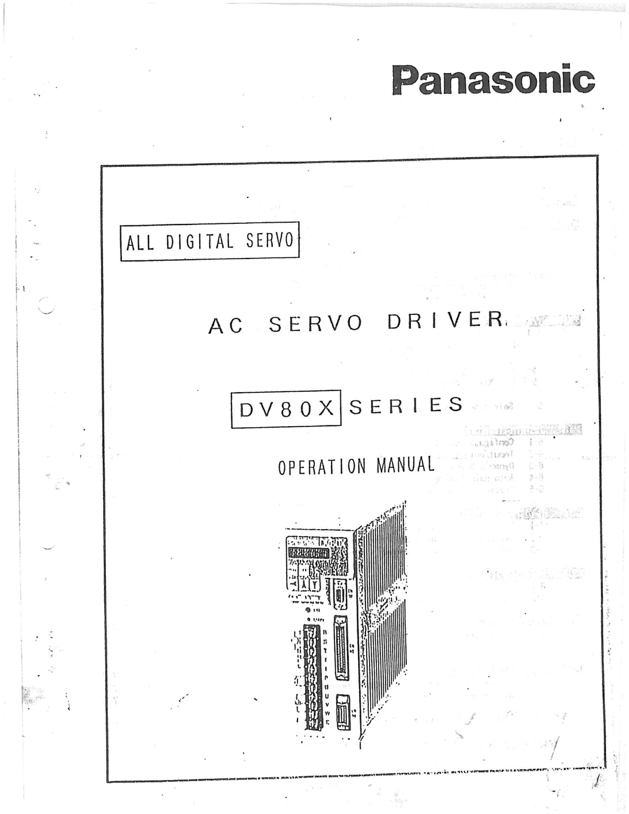 Panasonic DV80X User Manual