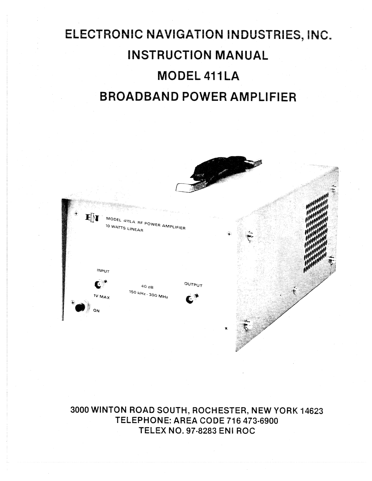 ENI 411LA Service manual