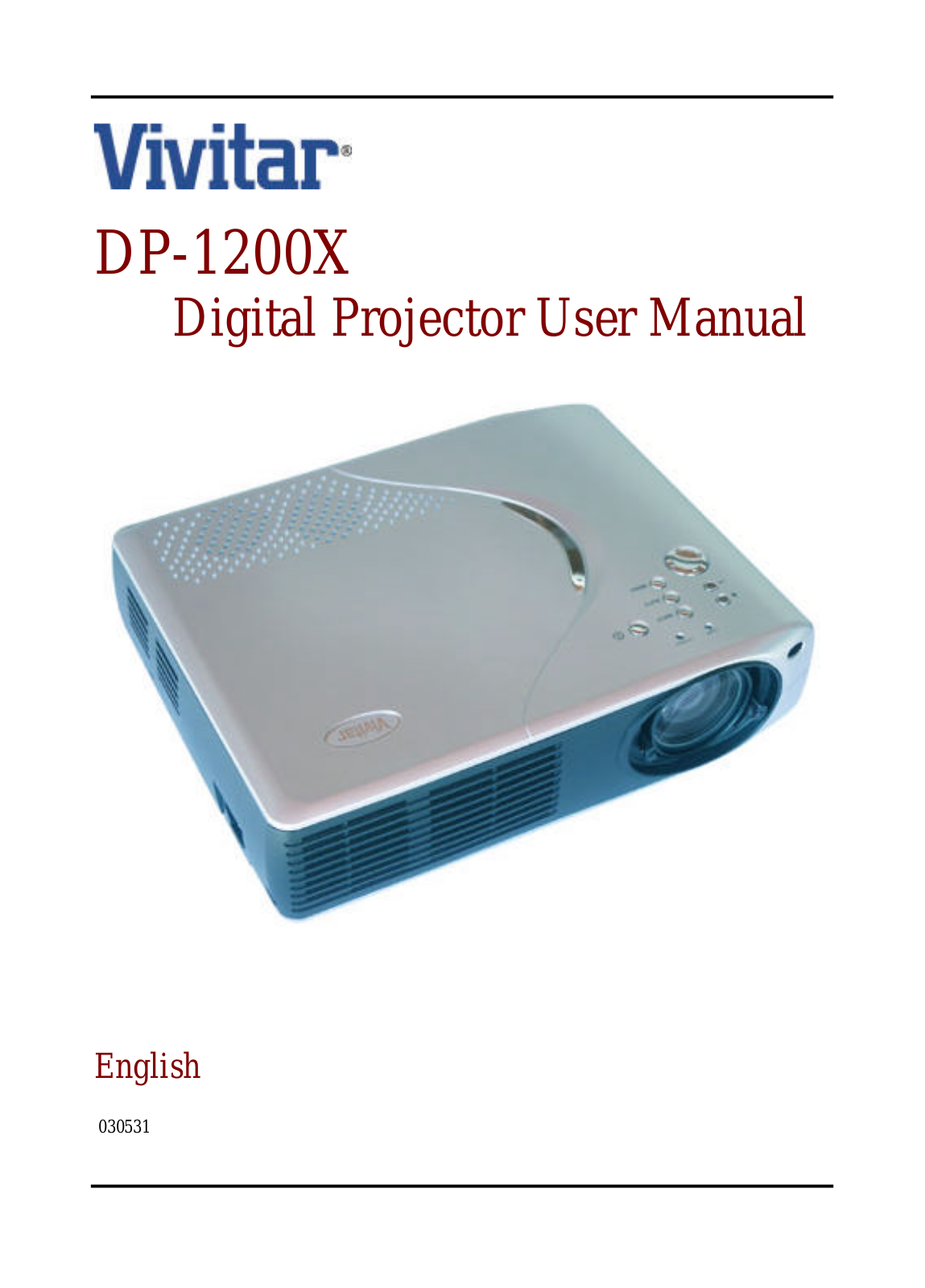 Vivitar DP-1200 X User Manual