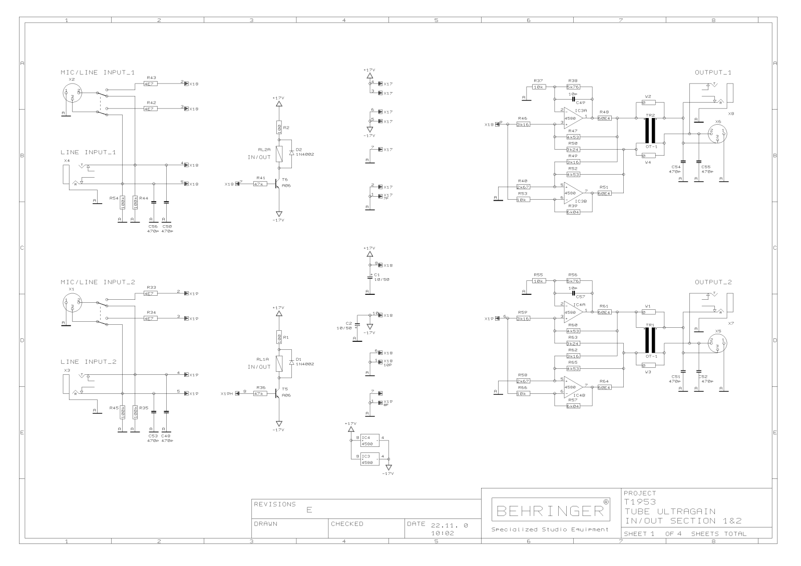 Behringer t1953-rev-e User Manual