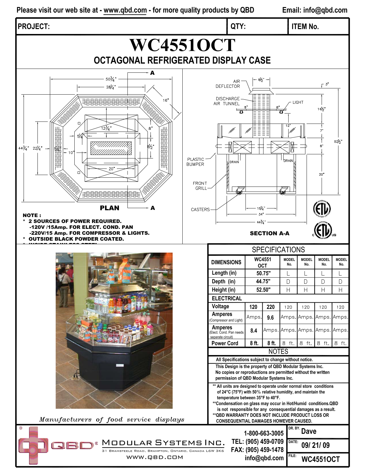 QBD WC4551OCT User Manual