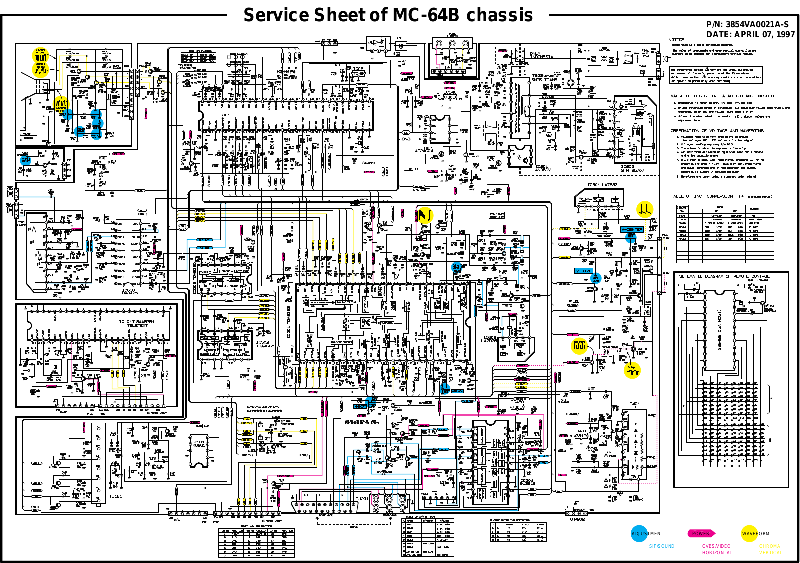 LG MC-64B Service Sheet