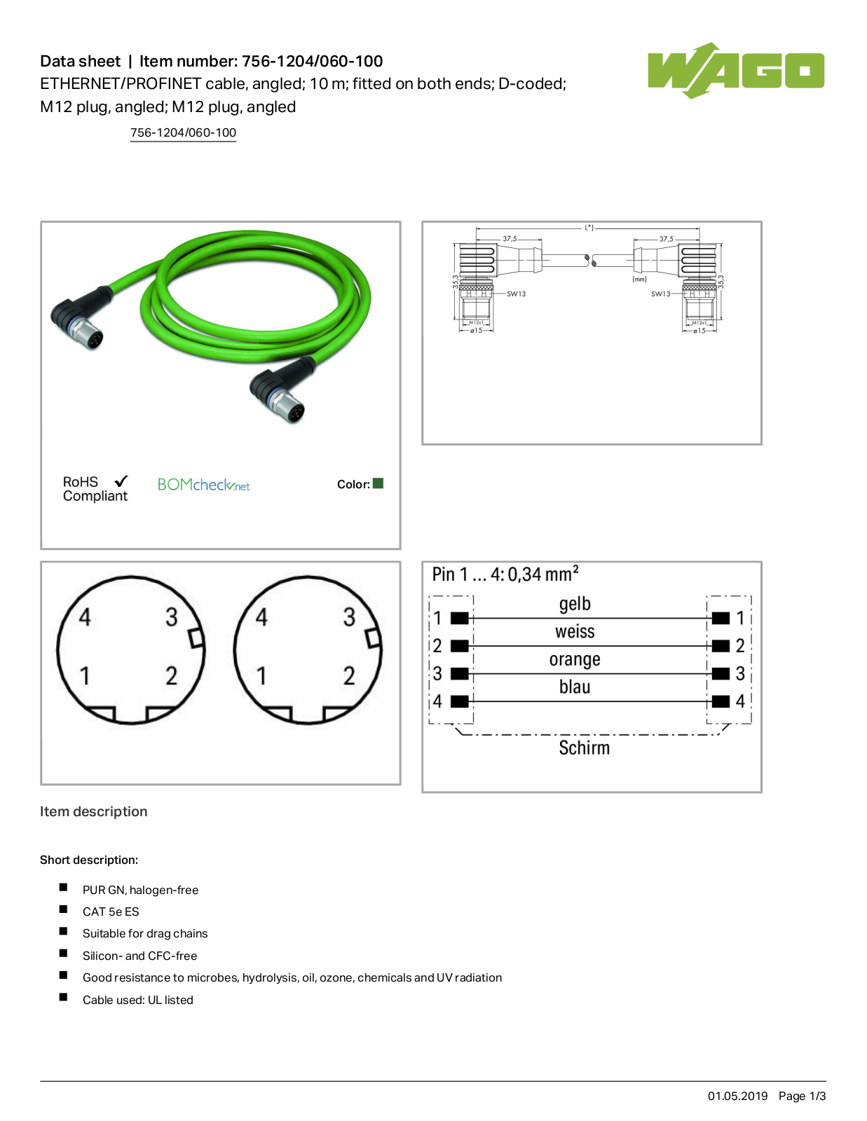 Wago 756-1204/060-100 Data Sheet