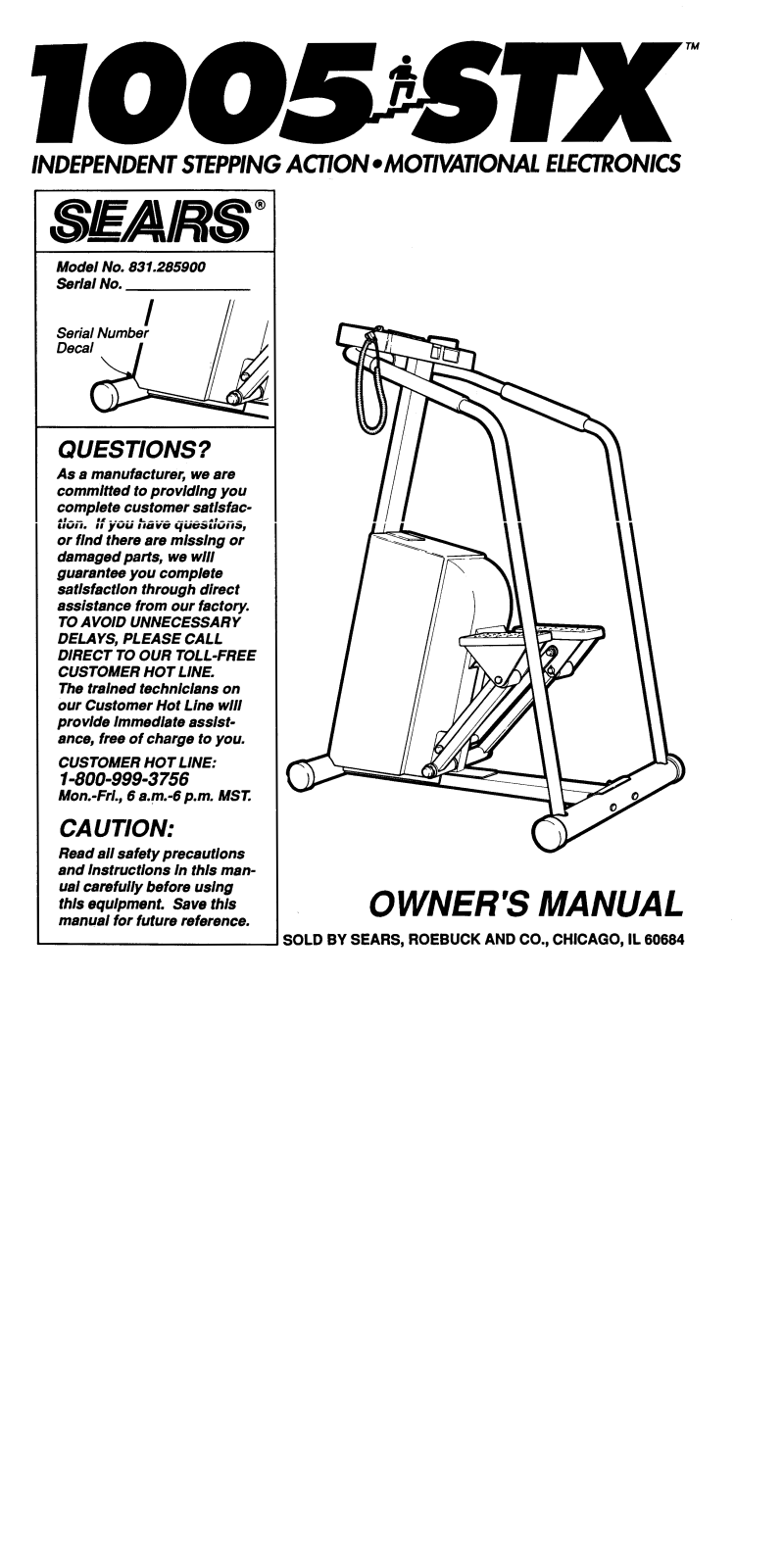 ProForm 285900 User Manual