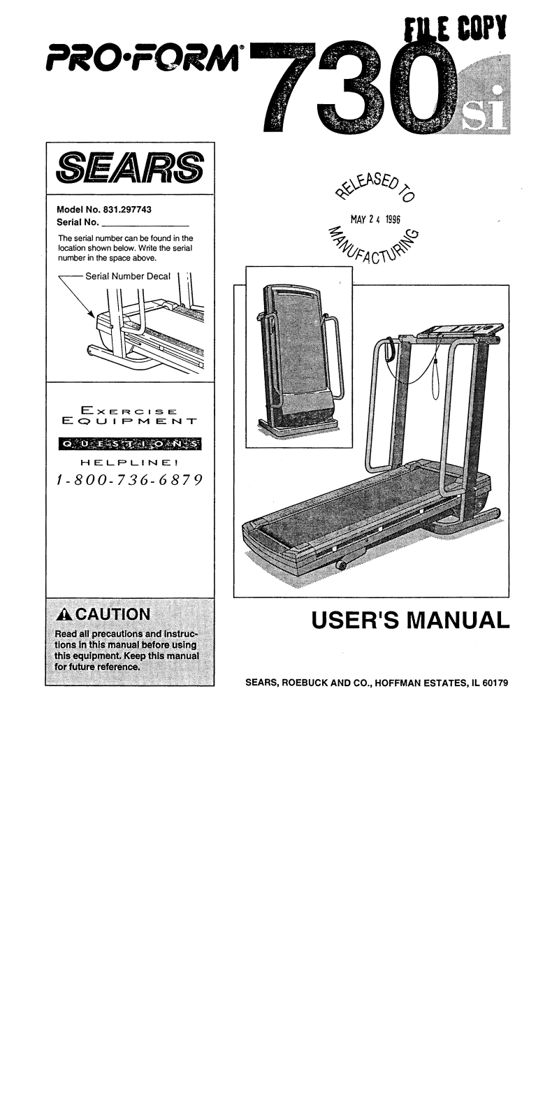 ProForm 297743 User Manual