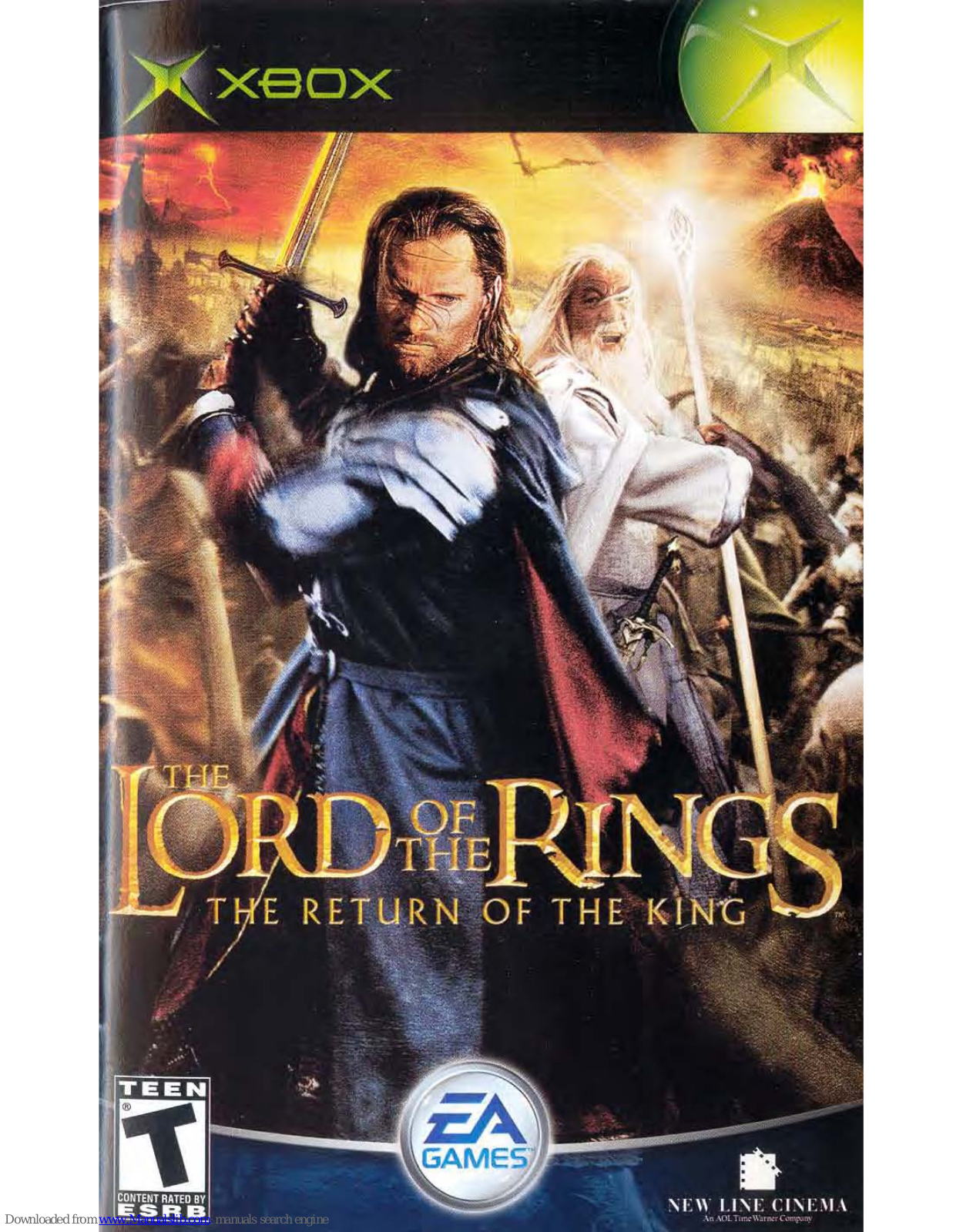 Electronic Arts THE LORD OF THE RINGS-THE RETURN OF THE KING User Manual