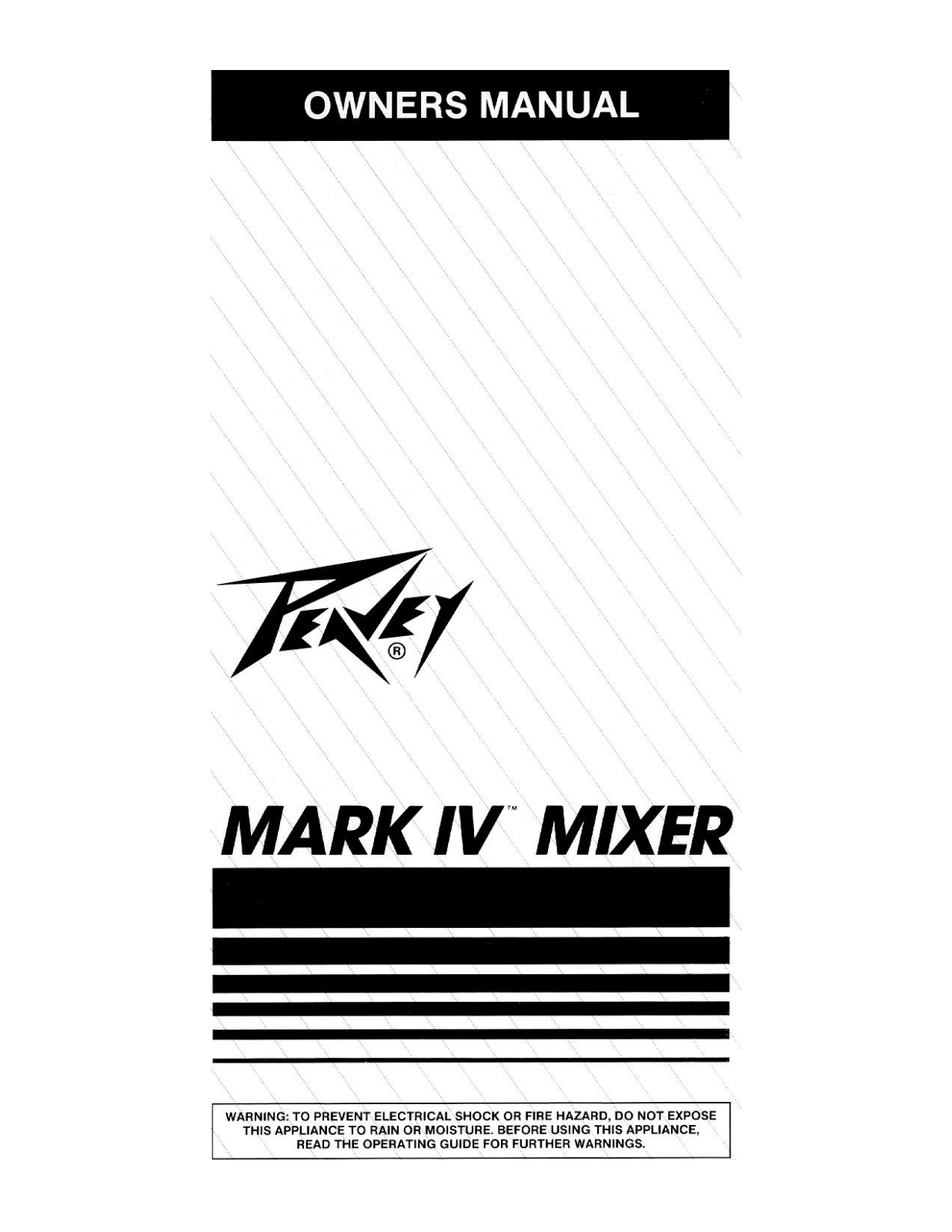 Peavey Mark IV User Manual